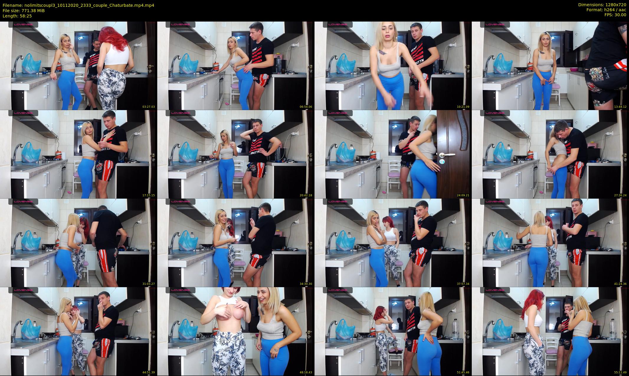 nolimitscoupl3 — 59 minute Chaturbate couple cam show recording, 720p, Nov 10, 2020