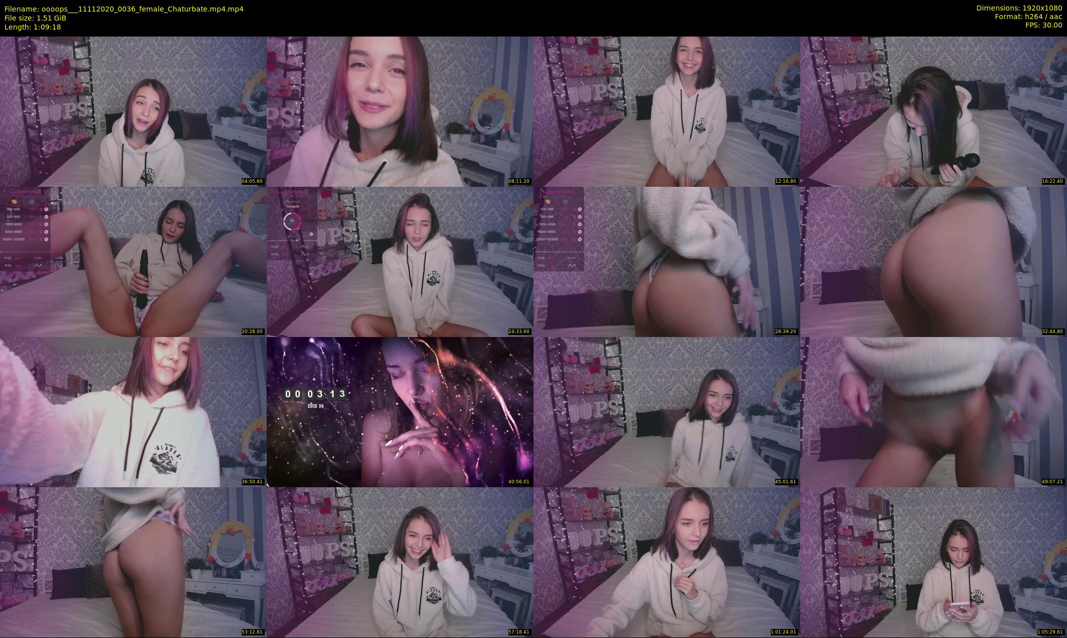 oooops__ — 70 minute Chaturbate female cam show recording, 1080p, Nov 11, 2020