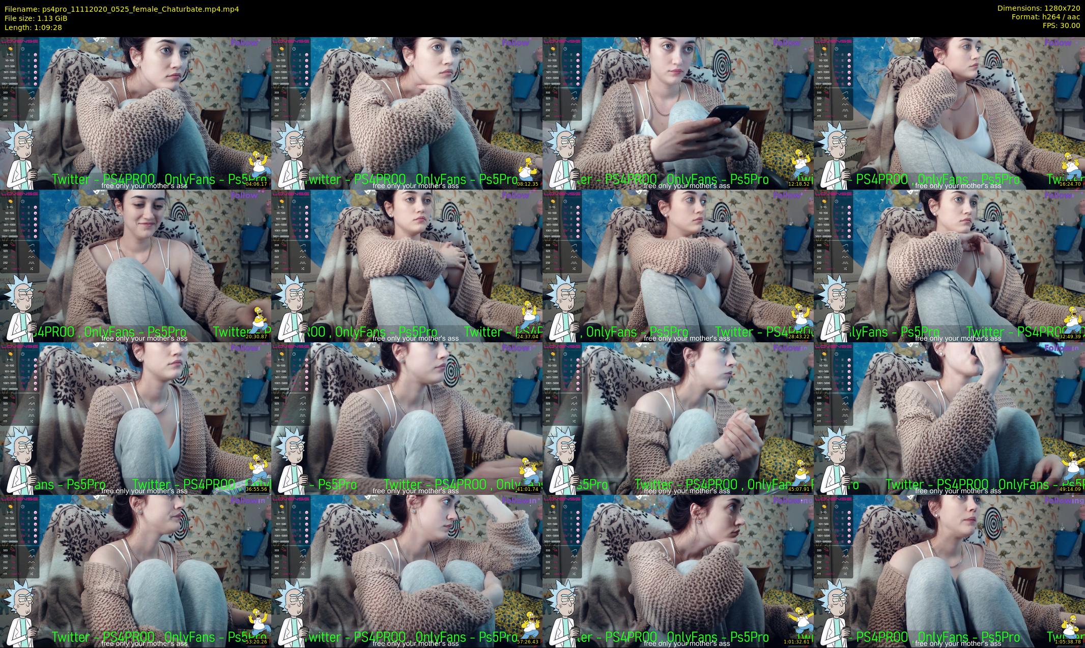 ps4pro — 70 minute Chaturbate female cam show recording, 720p, Nov 11, 2020