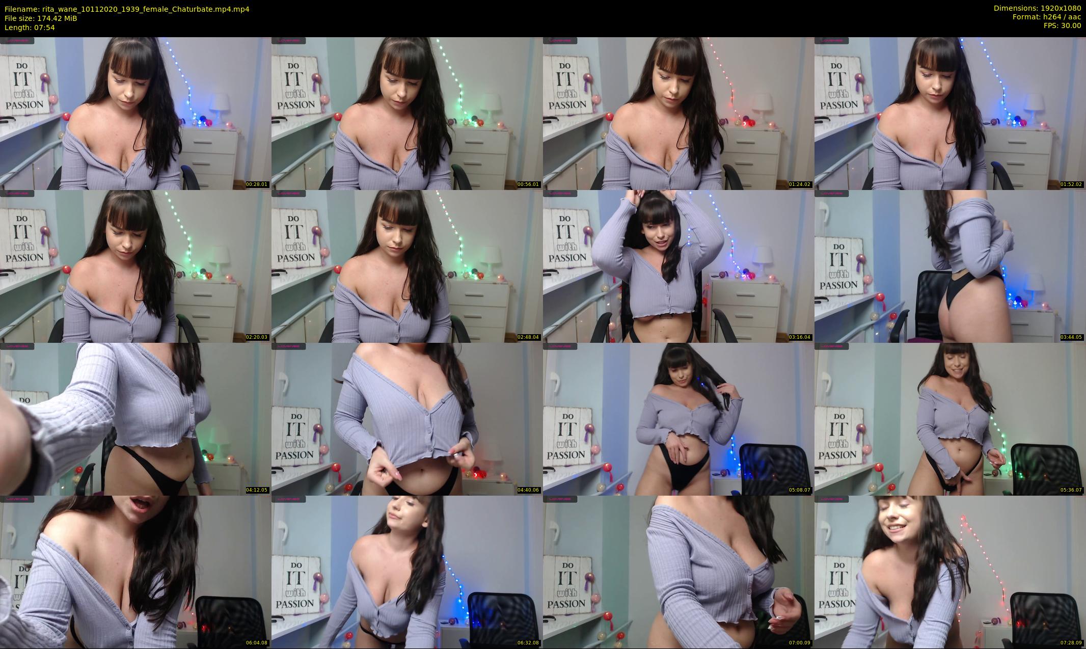 rita_wane — 8 minute Chaturbate female cam show recording, 1080p, Nov 10, 2020