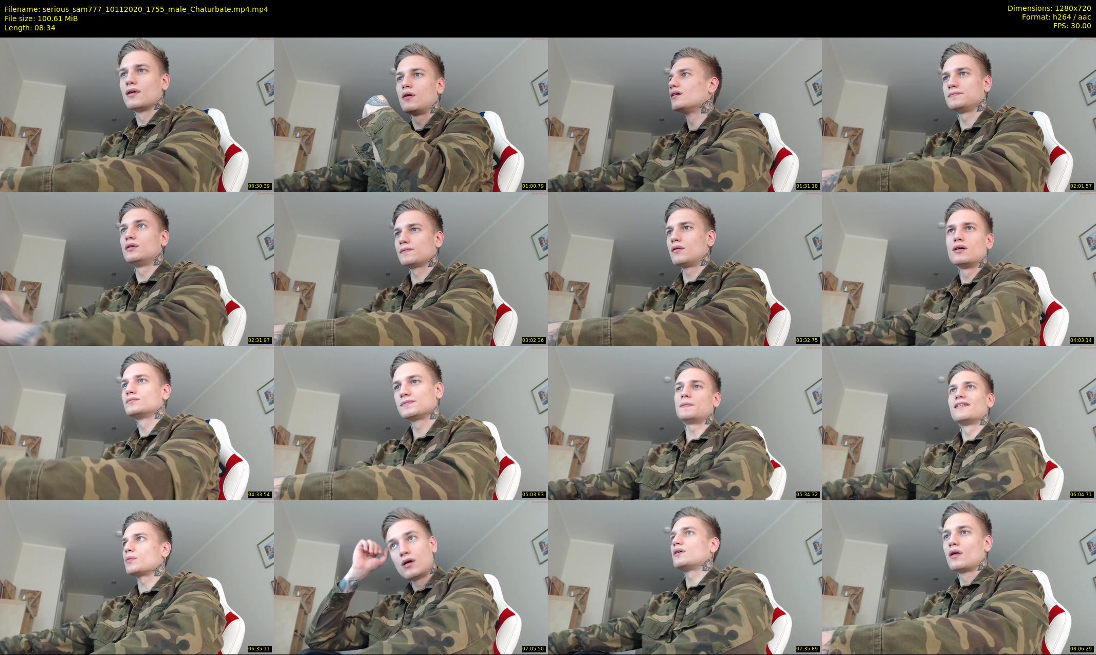 serious_sam777 — 9 minute Chaturbate male cam show recording, 720p, Nov 10, 2020