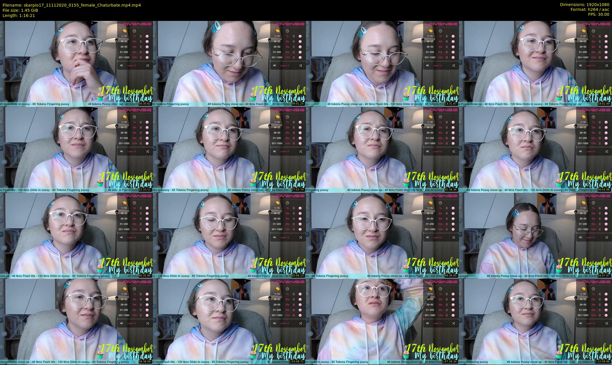 skarpio17 — 77 minute Chaturbate female cam show recording, 1080p, Nov 11, 2020