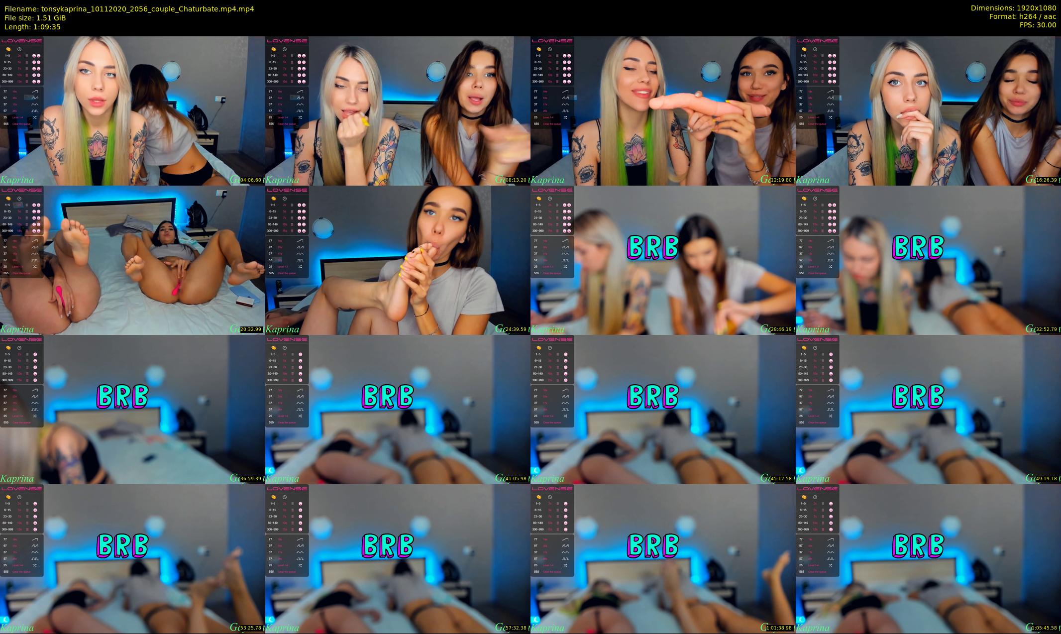 tonsykaprina — 70 minute Chaturbate couple cam show recording, 1080p, Nov 10, 2020