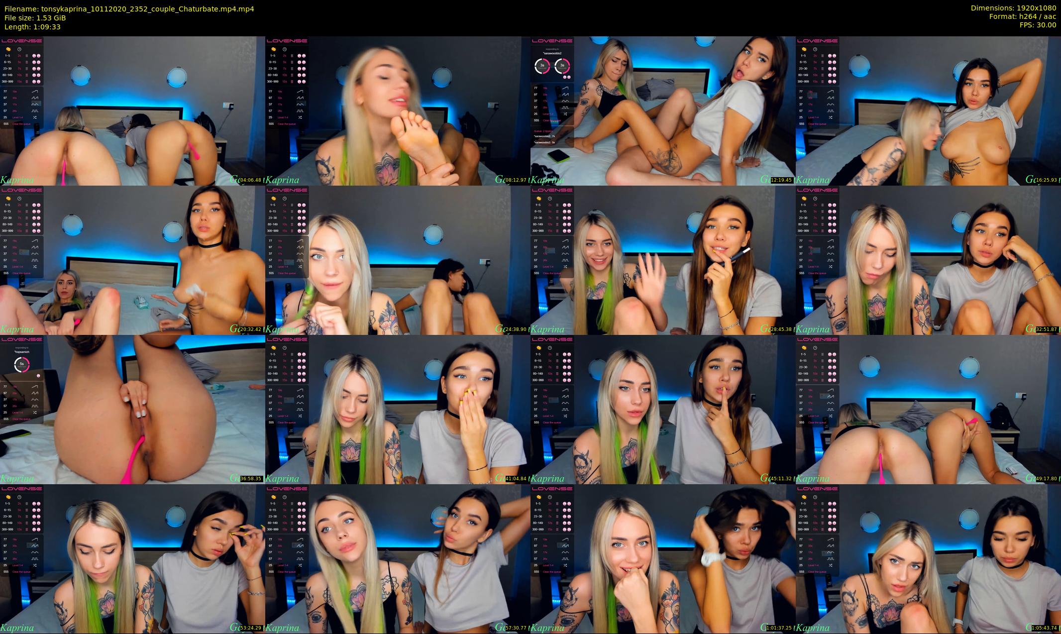 tonsykaprina — 70 minute Chaturbate couple cam show recording, 1080p, Nov 10, 2020