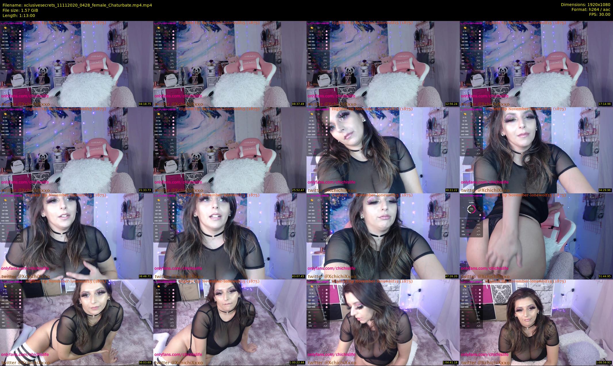 xclusivesecrets — 73 minute Chaturbate female cam show recording, 1080p, Nov 11, 2020