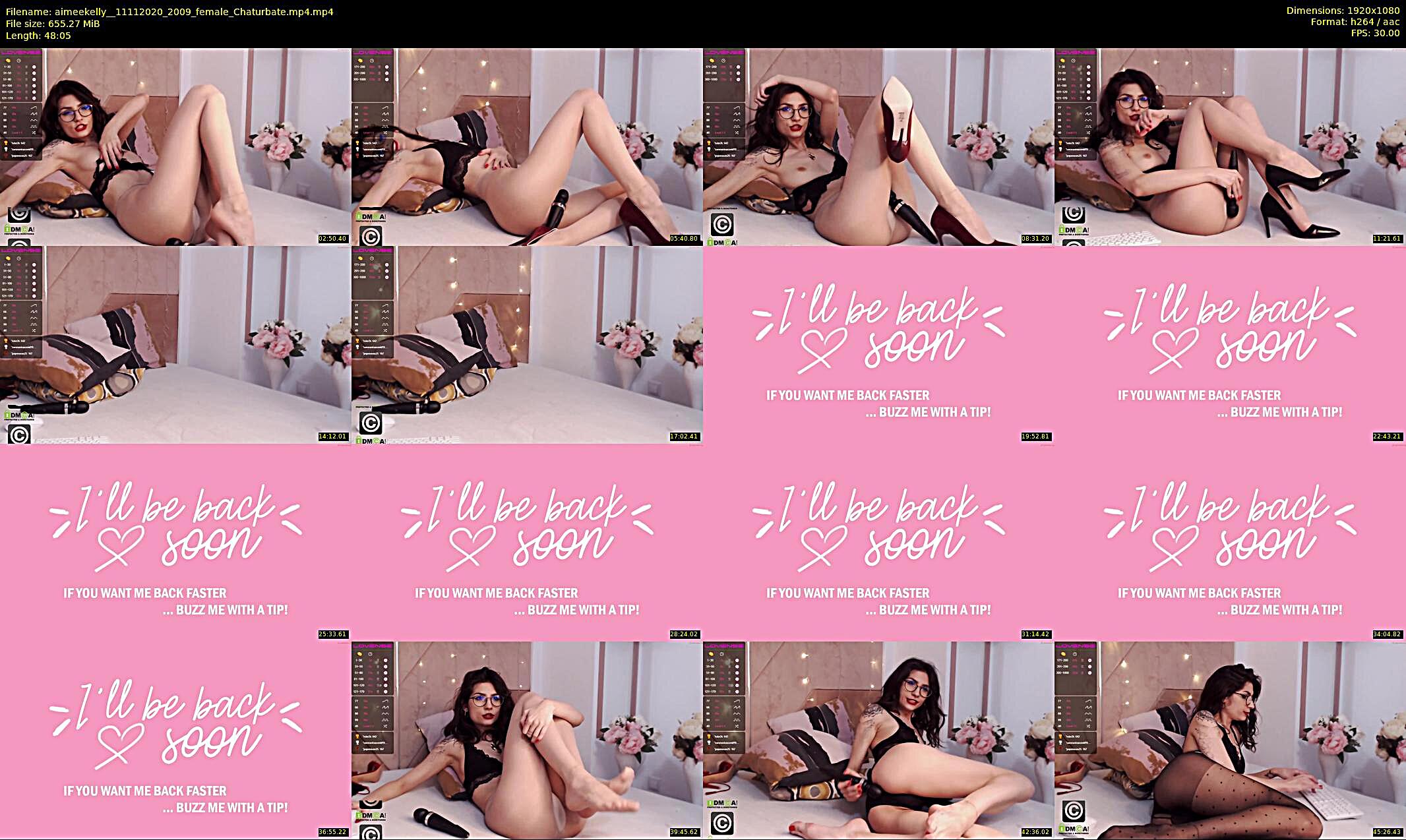aimeekelly_ — 6 minute Chaturbate female cam show recording, 1080p, Nov 11, 2020