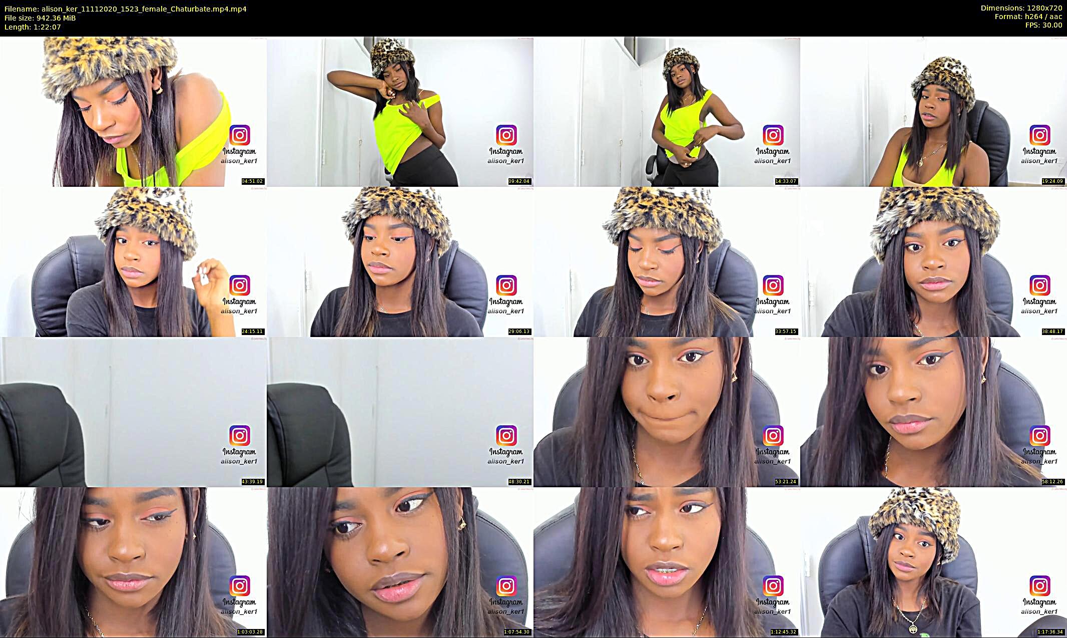 alison_ker — 30 minute Chaturbate female cam show recording, 720p, Nov 11, 2020