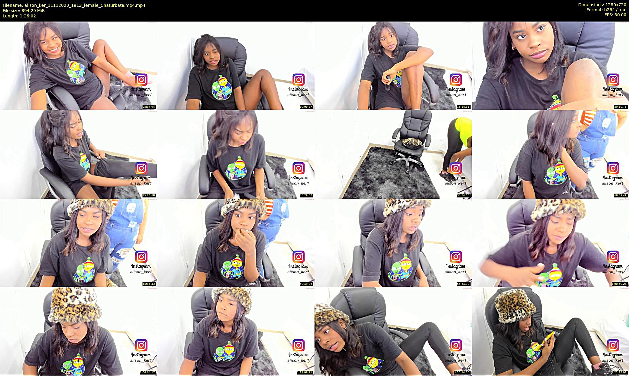 alison_ker — 87 minute Chaturbate female cam show recording, 720p, Nov 11, 2020