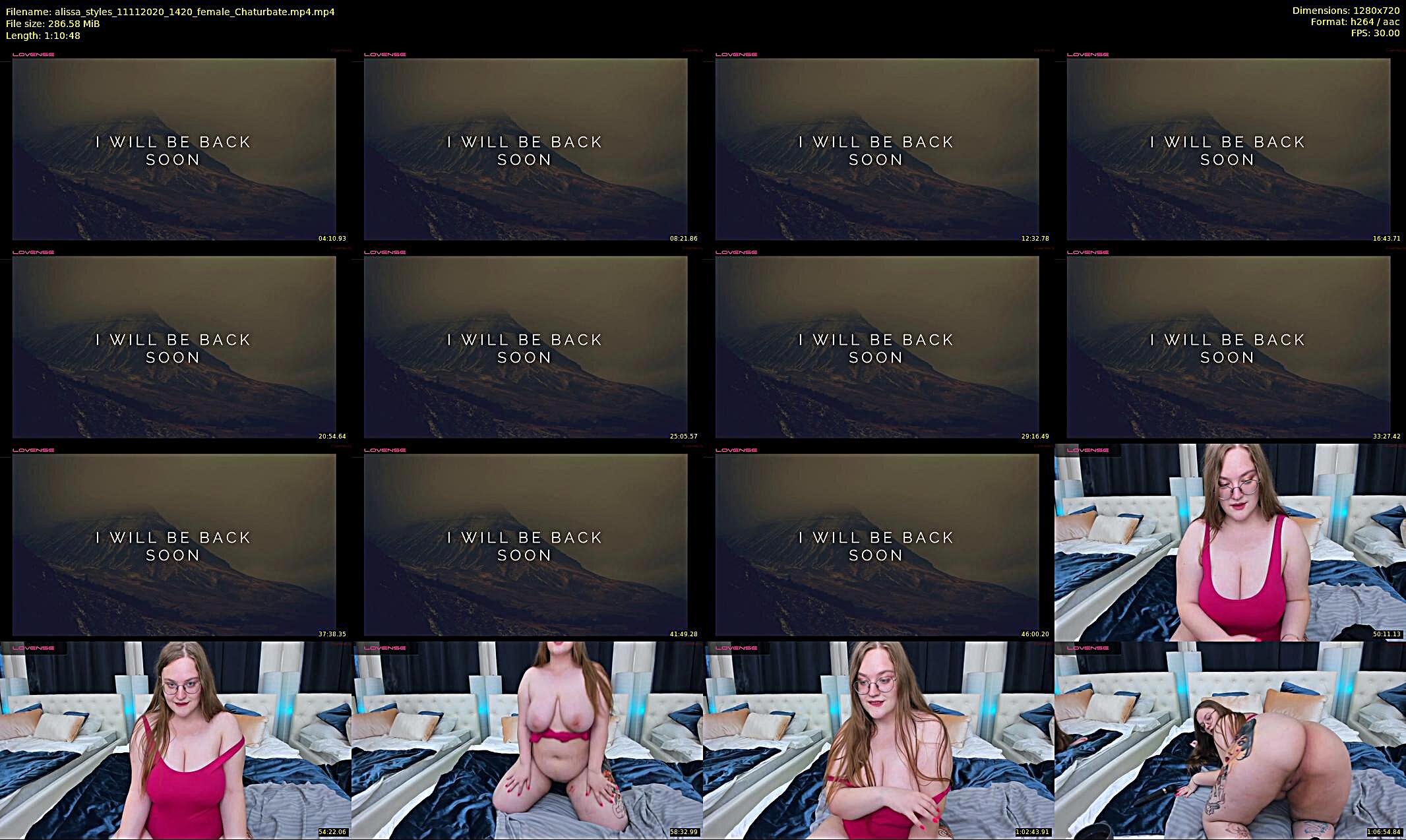 alissa_styles — 71 minute Chaturbate female cam show recording, 720p, Nov 11, 2020