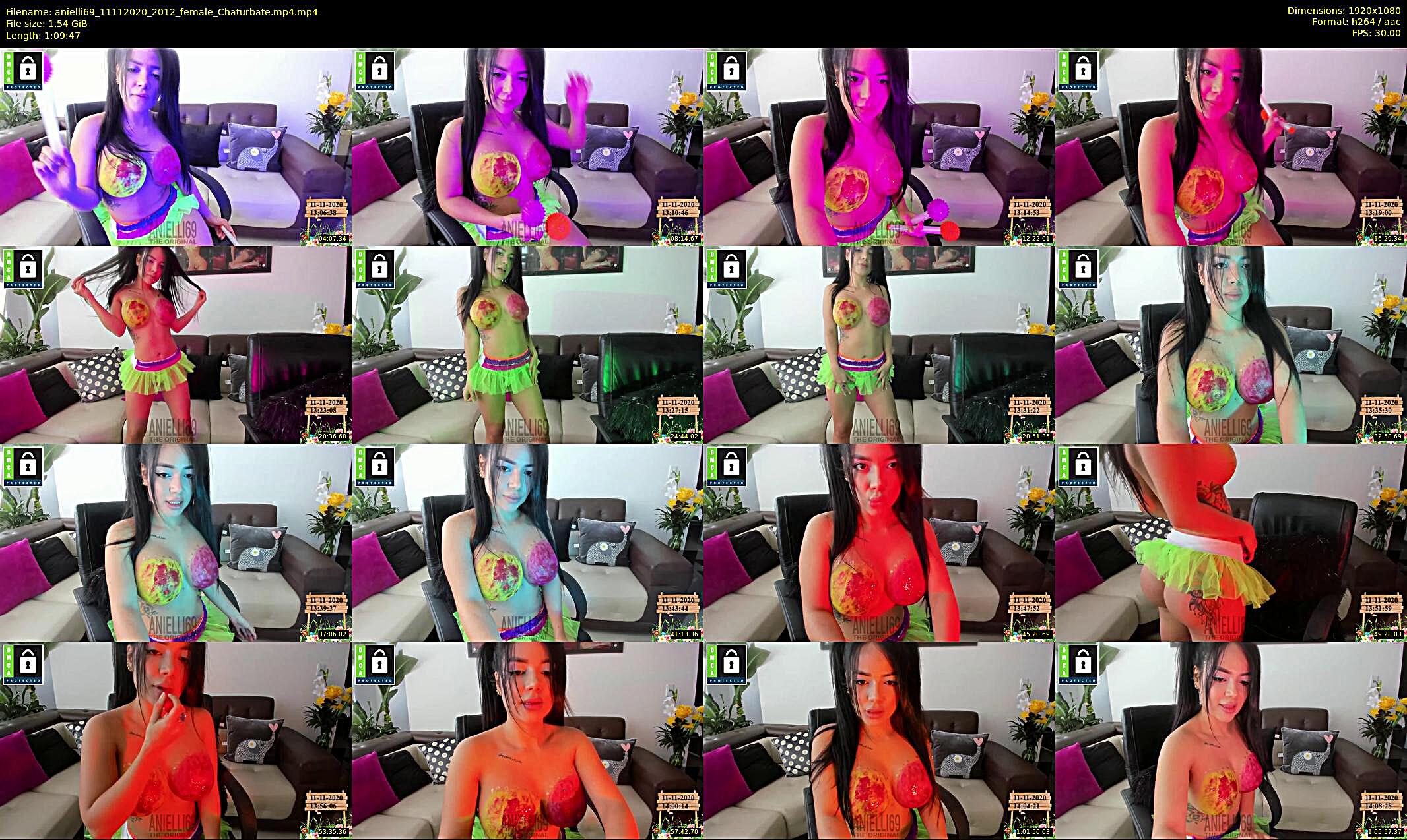 anielli69 — 70 minute Chaturbate female cam show recording, 1080p, Nov 11, 2020