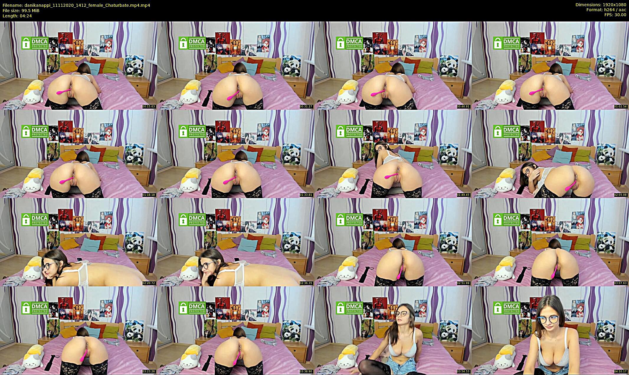 danikanappi — 5 minute Chaturbate female cam show recording, 1080p, Nov 11, 2020