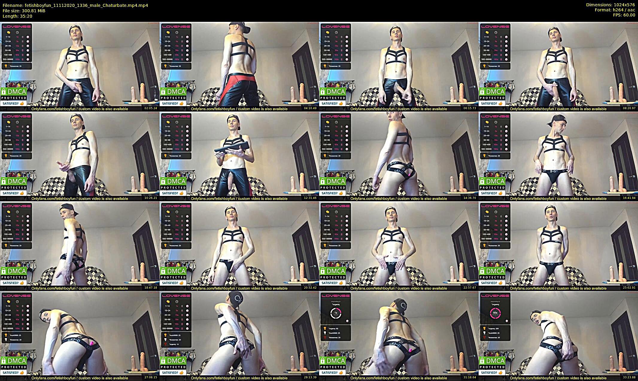 fetishboyfun — 36 minute Chaturbate male cam show recording, 480p, Nov 11, 2020