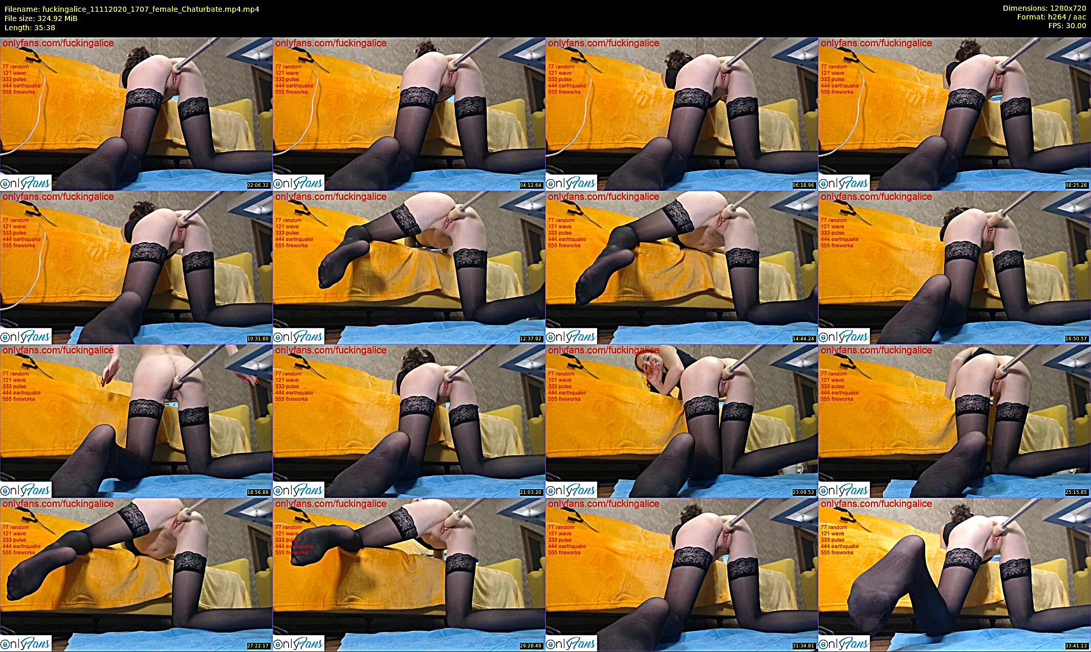 fuckingalice — 36 minute Chaturbate female cam show recording, 720p, Nov 11, 2020