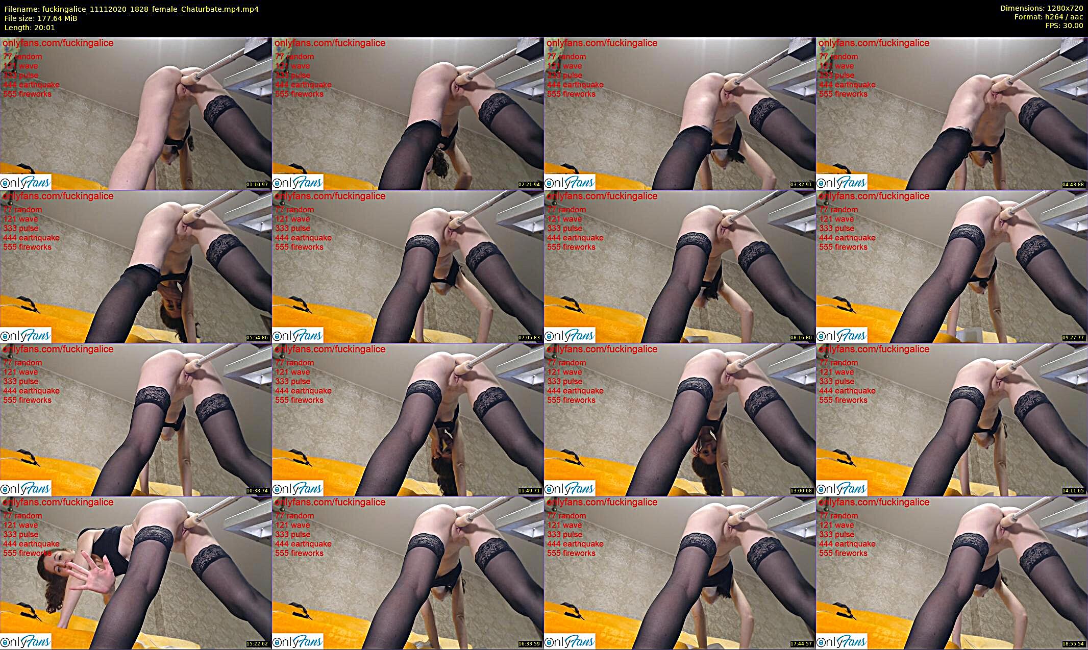 fuckingalice — 6 minute Chaturbate female cam show recording, 720p, Nov 11, 2020