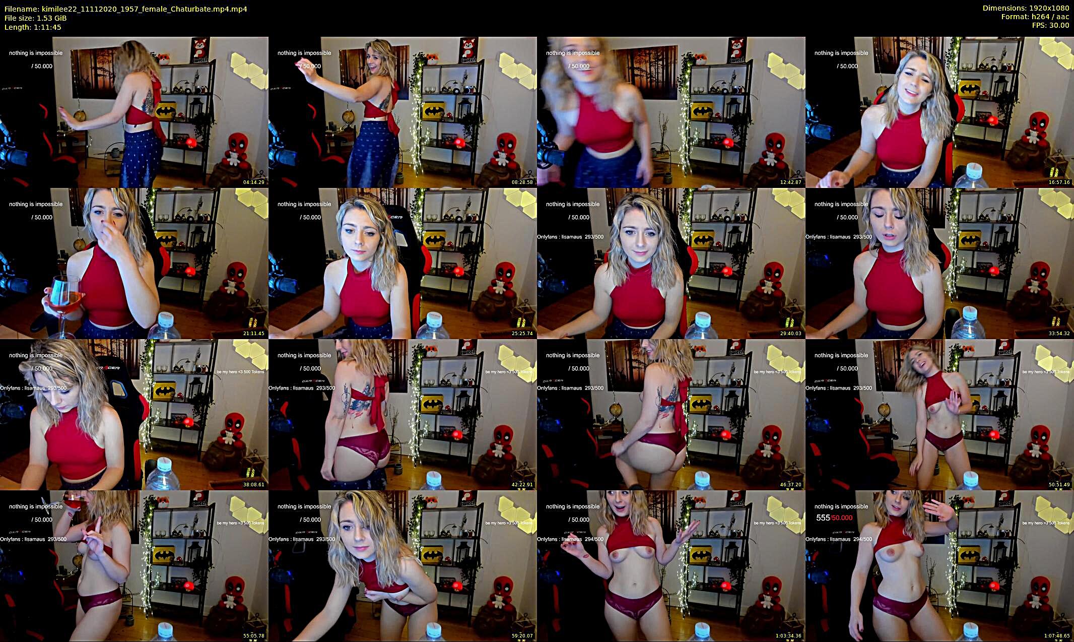 kimilee22 — 72 minute Chaturbate female cam show recording, 1080p, Nov 11, 2020