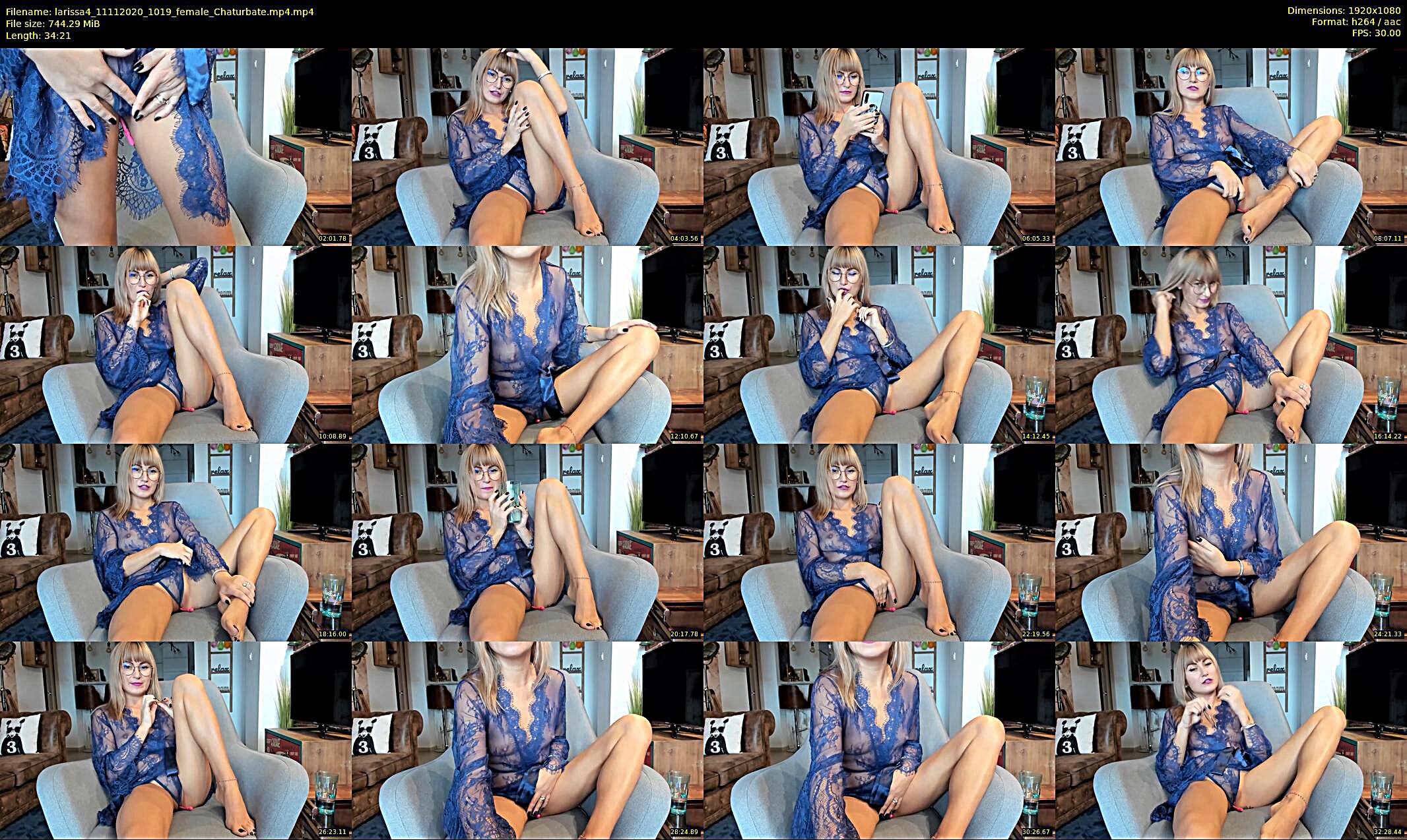 larissa4 — 35 minute Chaturbate female cam show recording, 1080p, Nov 11, 2020