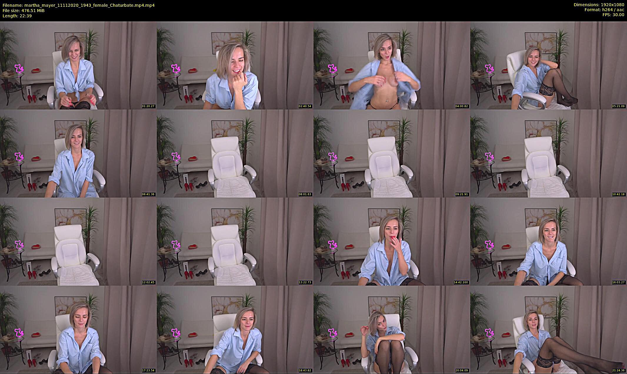 martha_mayer — 12 minute Chaturbate female cam show recording, 1080p, Nov 11, 2020