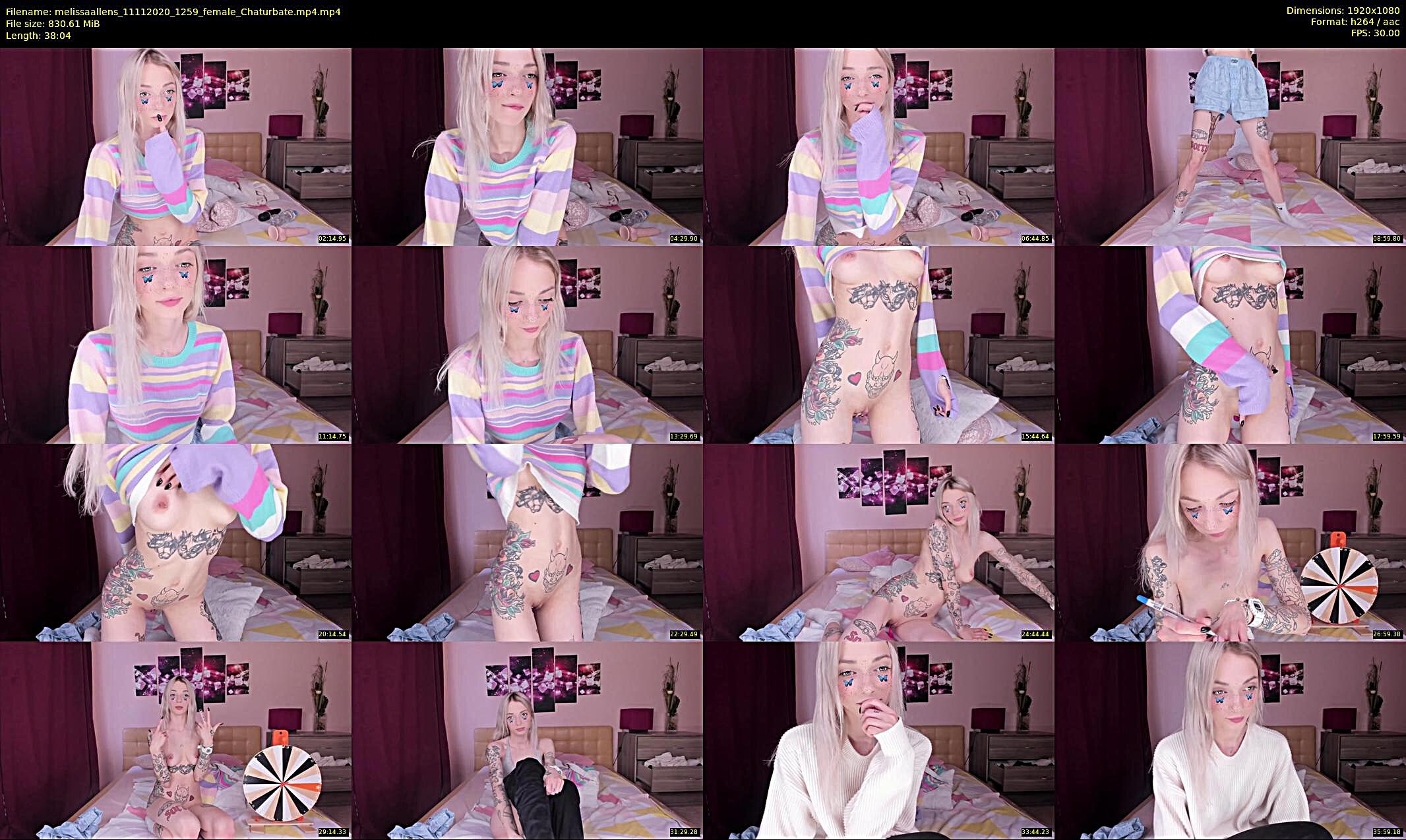 melissaallens — 39 minute Chaturbate female cam show recording, 1080p, Nov 11, 2020