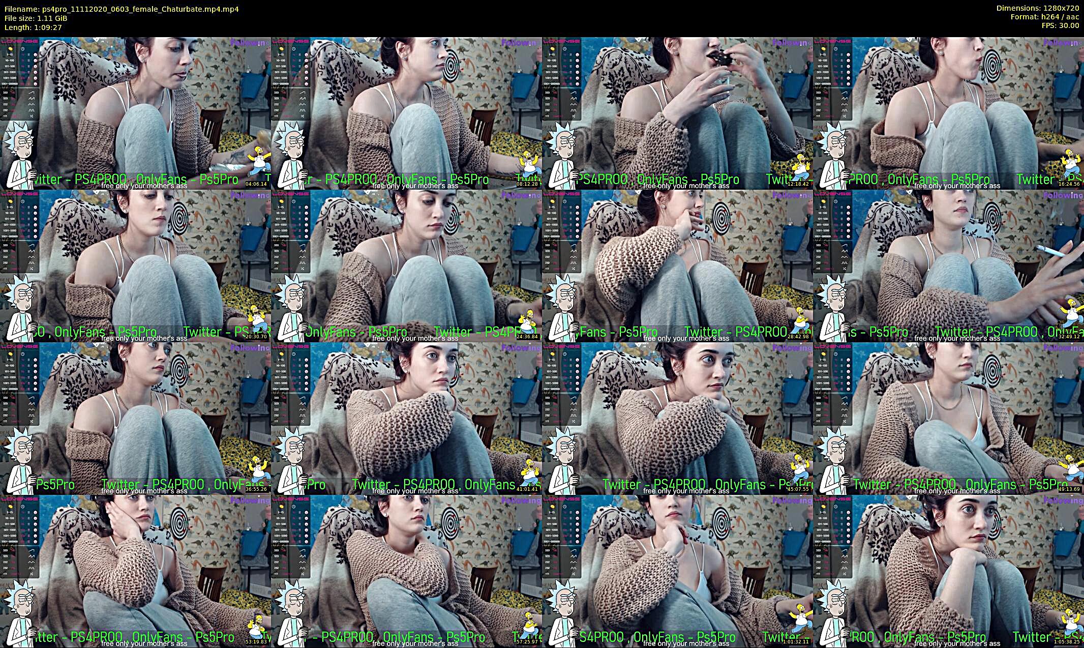 ps4pro — 70 minute Chaturbate female cam show recording, 720p, Nov 11, 2020