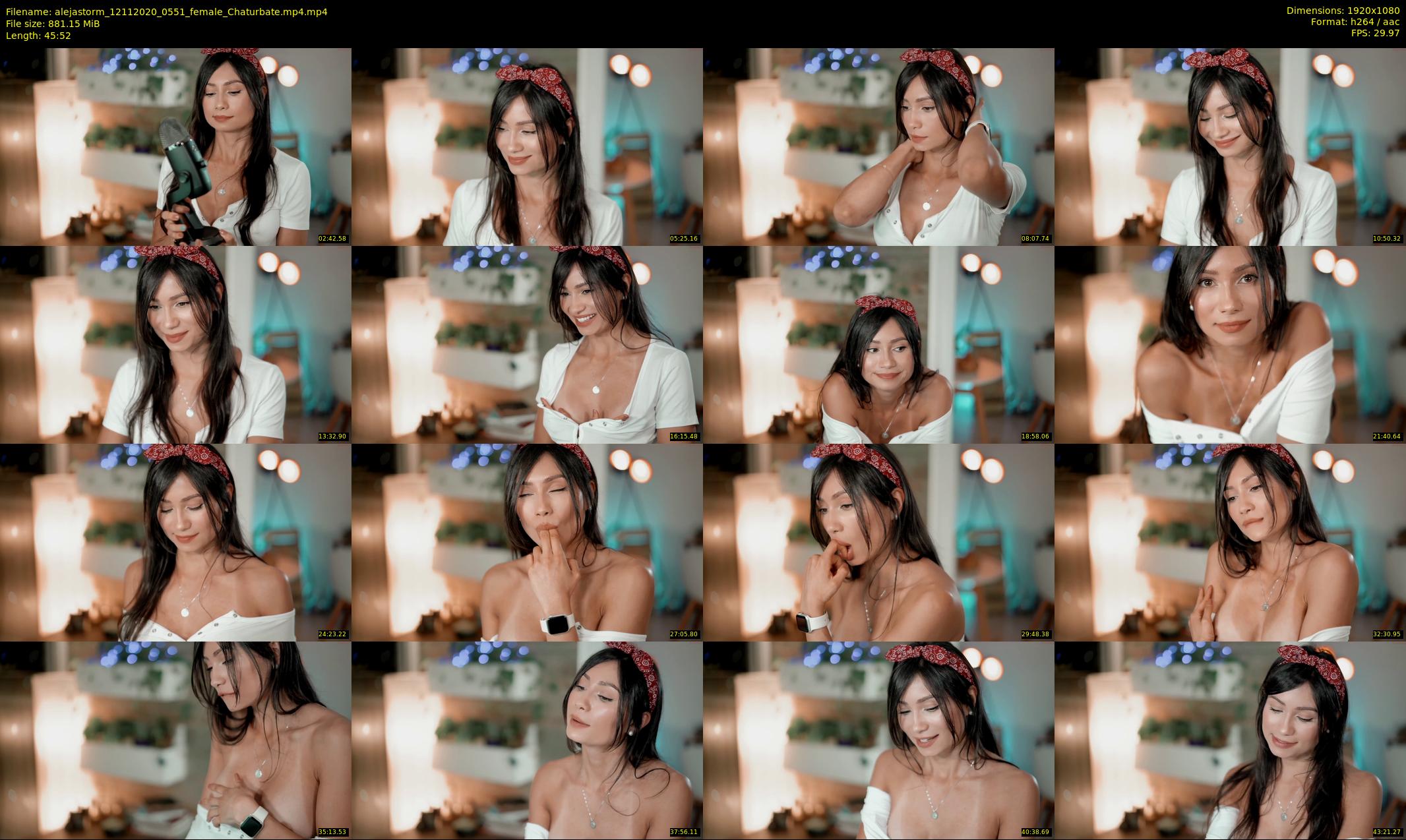 alejastorm — 46 minute Chaturbate female cam show recording, 1080p, Nov 12, 2020