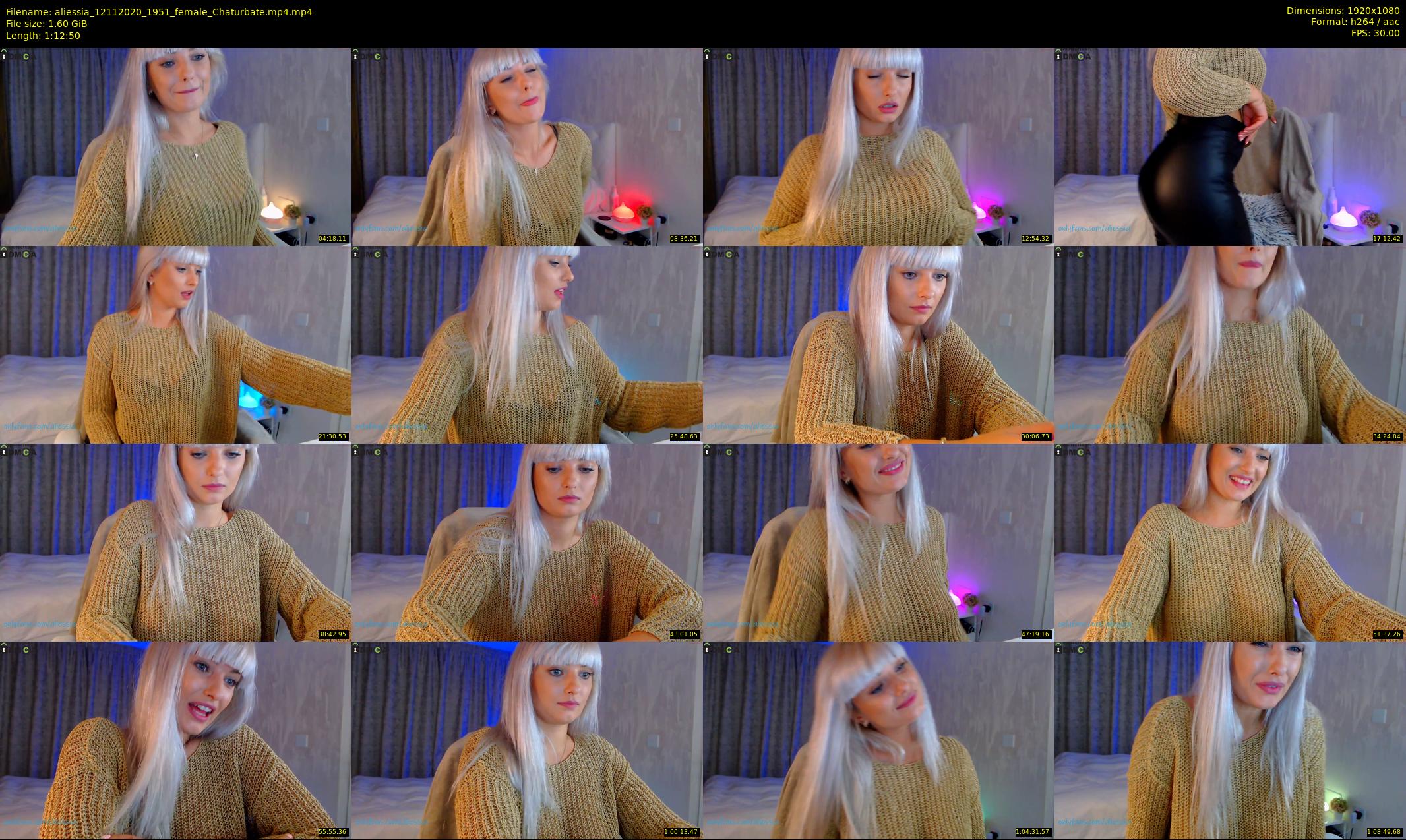 aliessia — 73 minute Chaturbate female cam show recording, 1080p, Nov 12, 2020