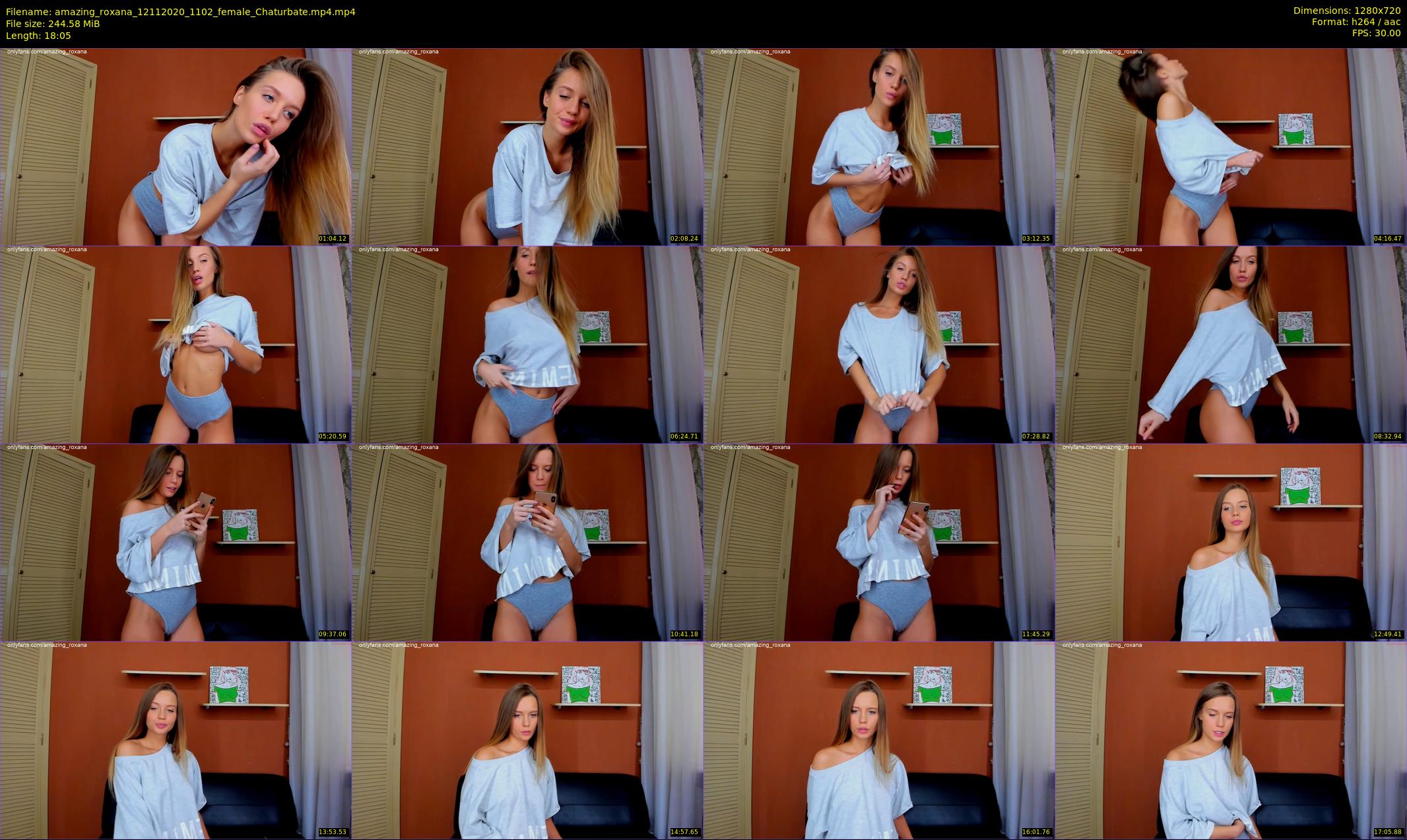 amazing_roxana — 19 minute Chaturbate female cam show recording, 720p, Nov 12, 2020
