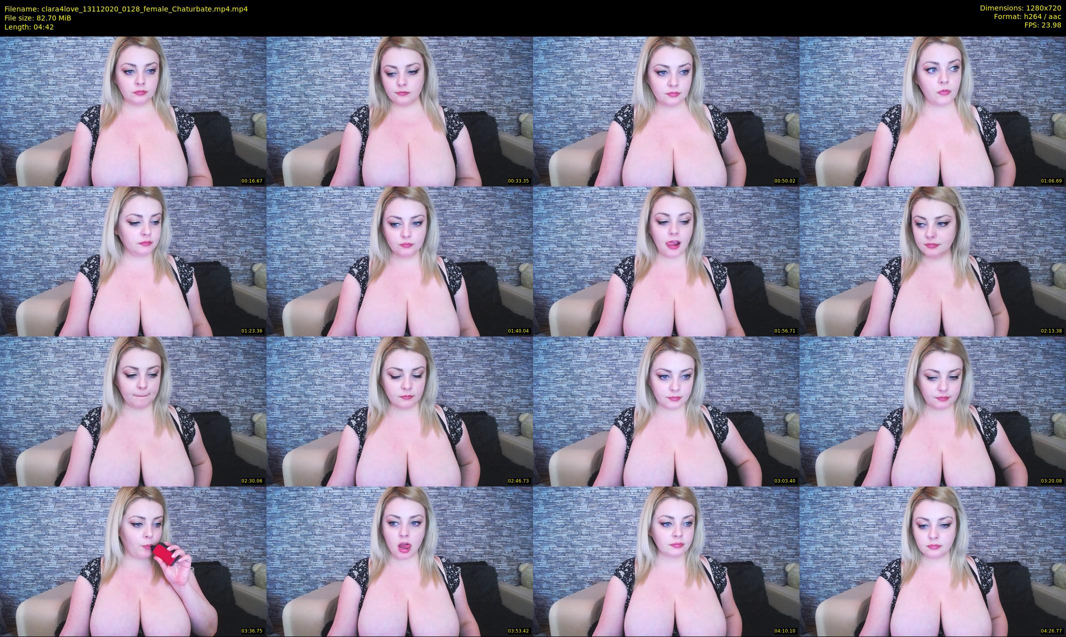 clara4love — 5 minute Chaturbate female cam show recording, 720p, Nov 13, 2020