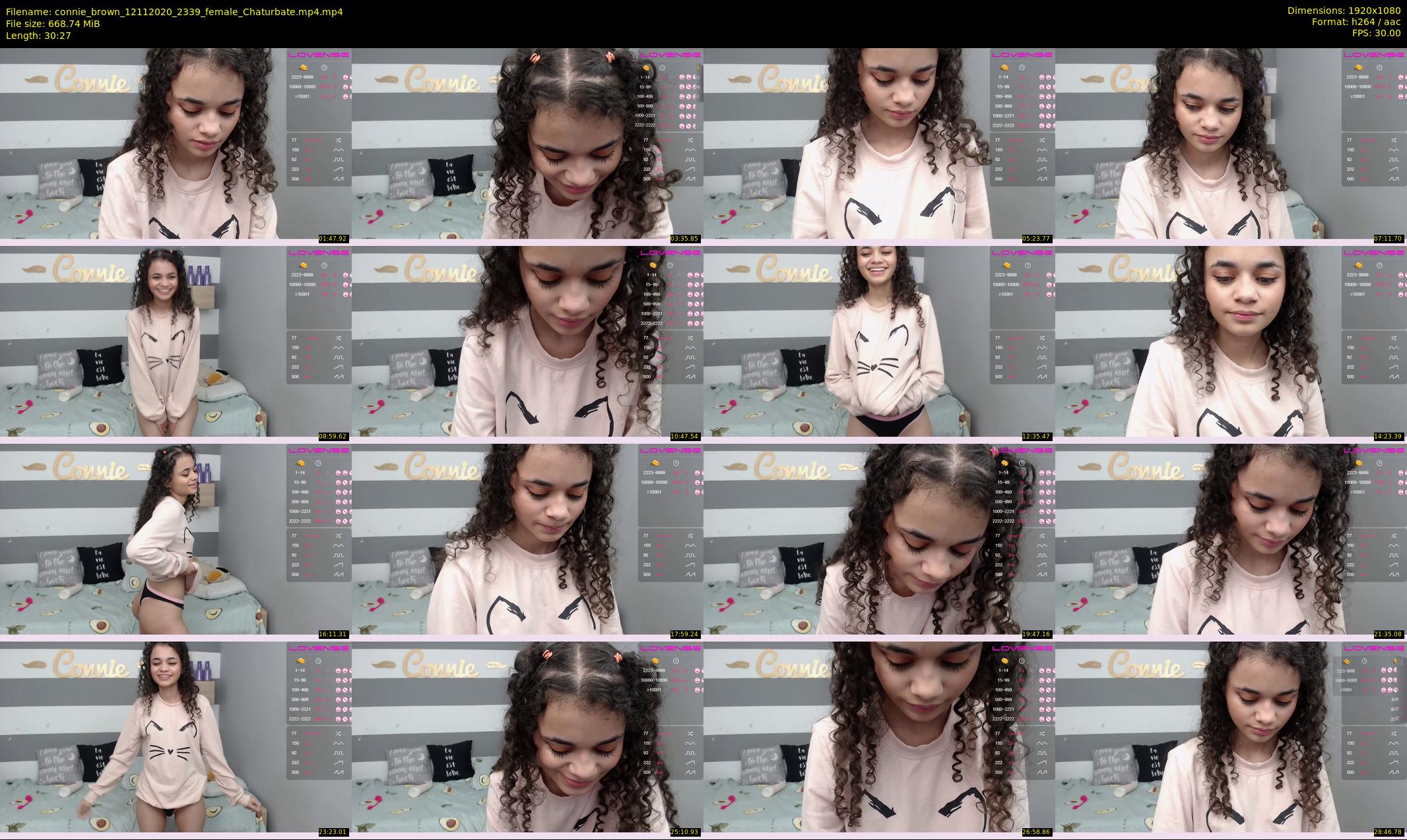 connie_brown — 31 minute Chaturbate female cam show recording, 1080p, Nov 12, 2020