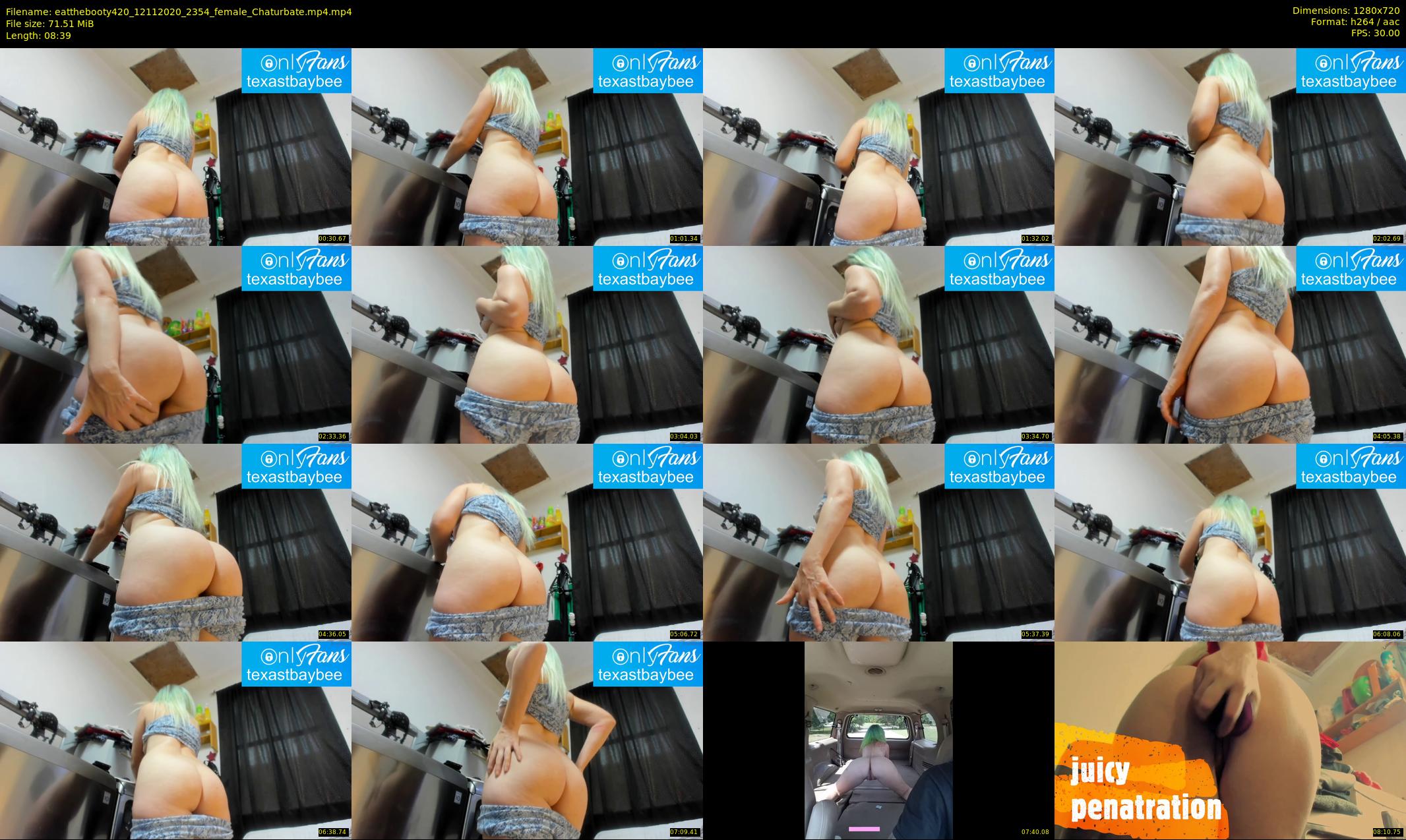eatthebooty420 — 9 minute Chaturbate female cam show recording, 720p, Nov 12, 2020