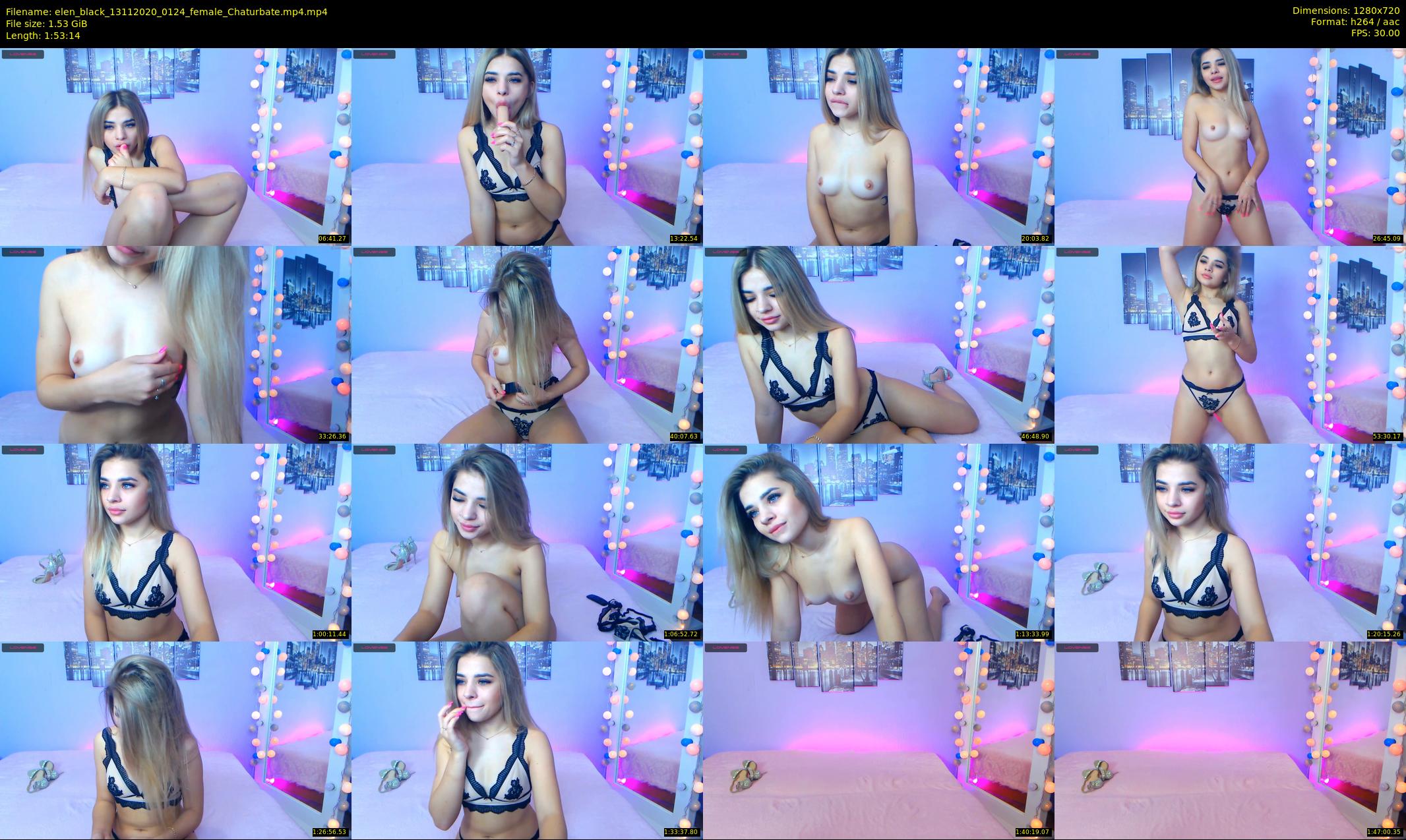 elen_black — 114 minute Chaturbate female cam show recording, 720p, Nov 13, 2020