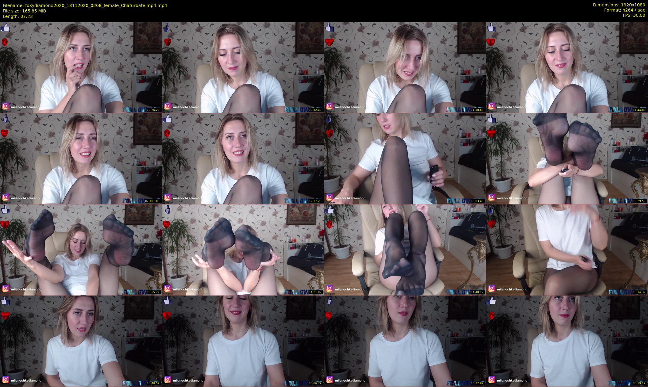 foxydiamond2020 — 8 minute Chaturbate female cam show recording, 1080p, Nov 13, 2020