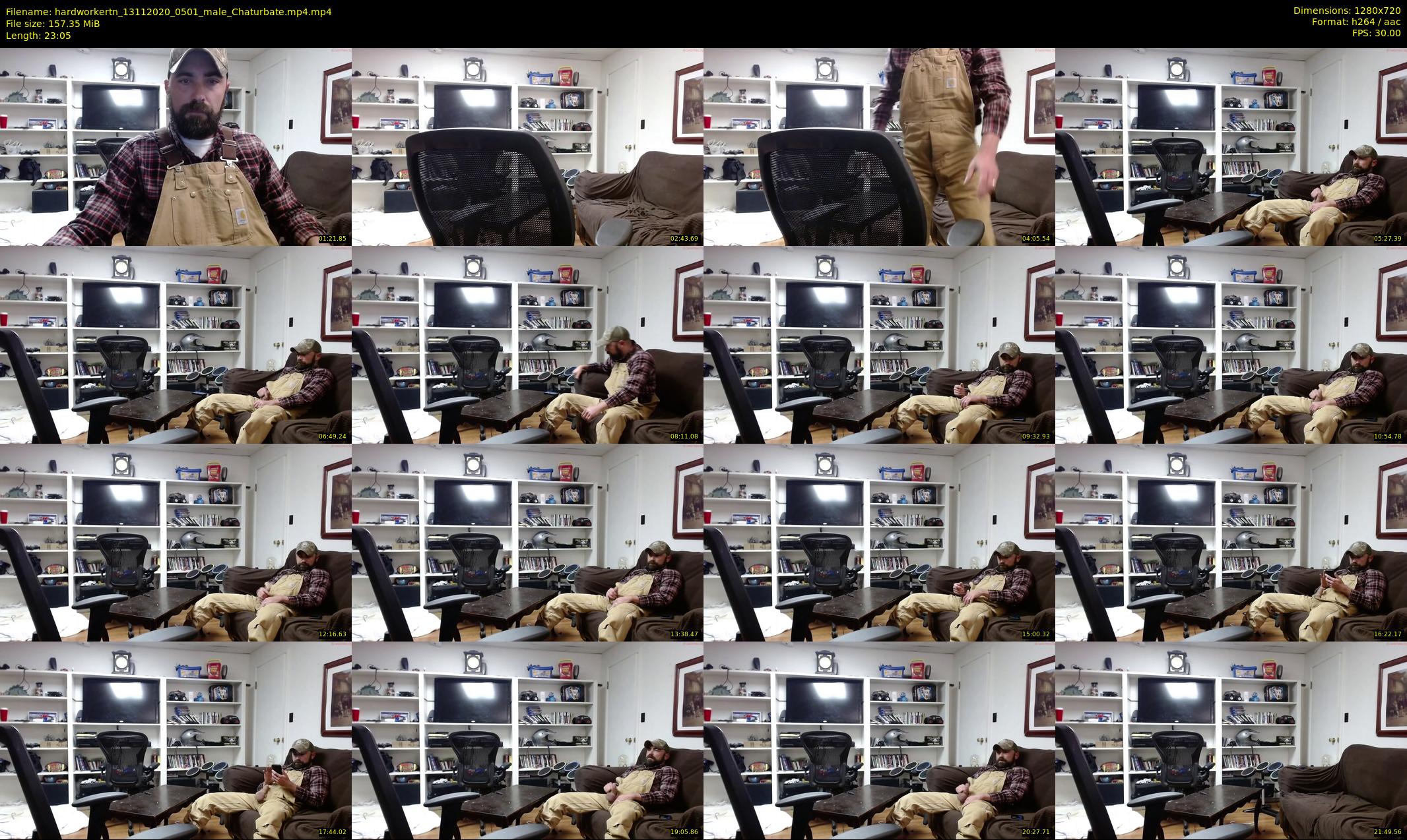 hardworkertn — 24 minute Chaturbate male cam show recording, 720p, Nov 13, 2020