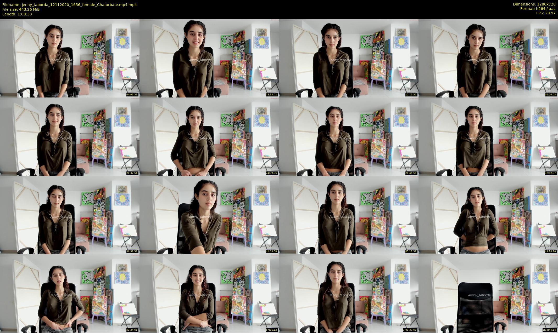 jenny_taborda — 70 minute Chaturbate female cam show recording, 720p, Nov 12, 2020