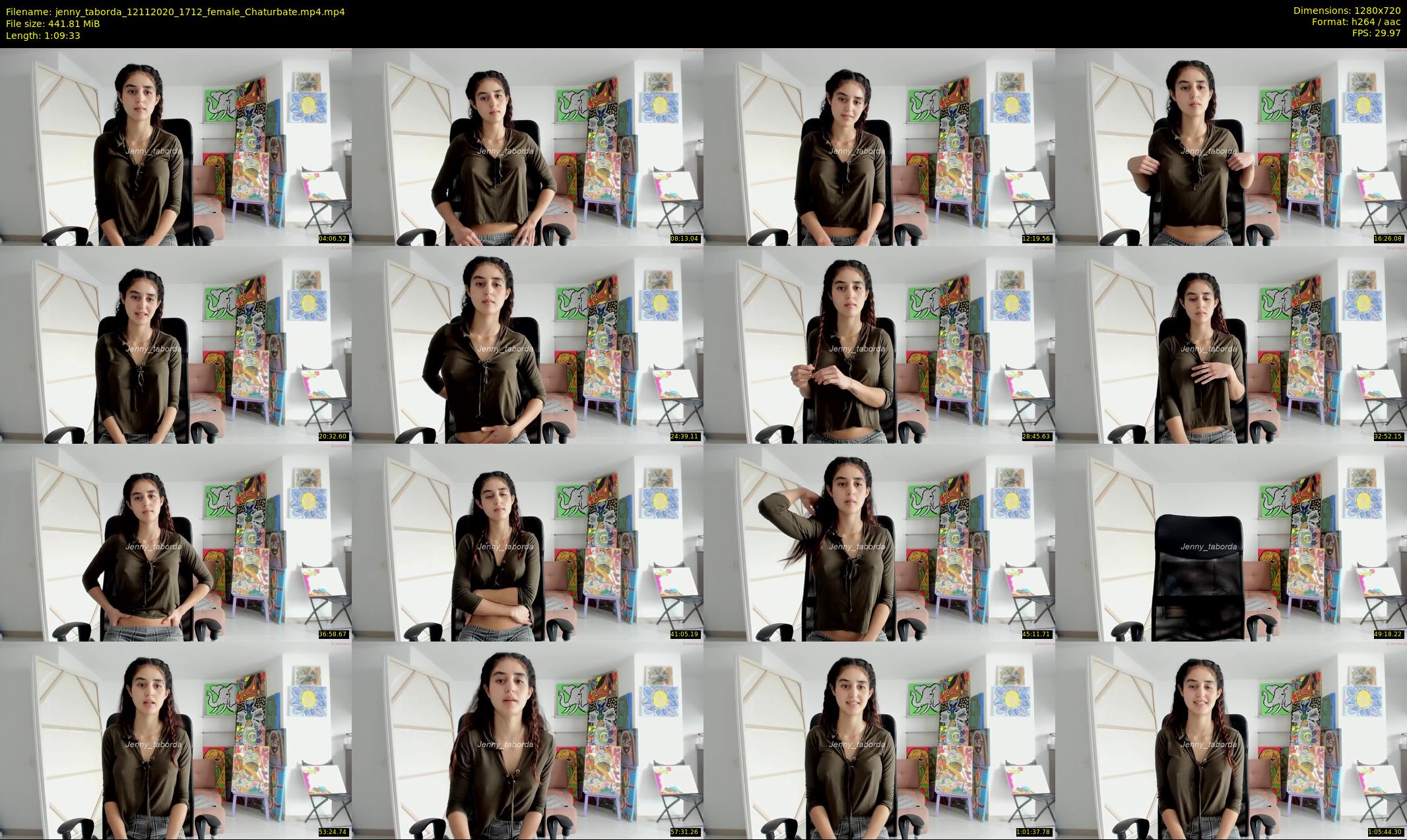 jenny_taborda — 70 minute Chaturbate female cam show recording, 720p, Nov 12, 2020
