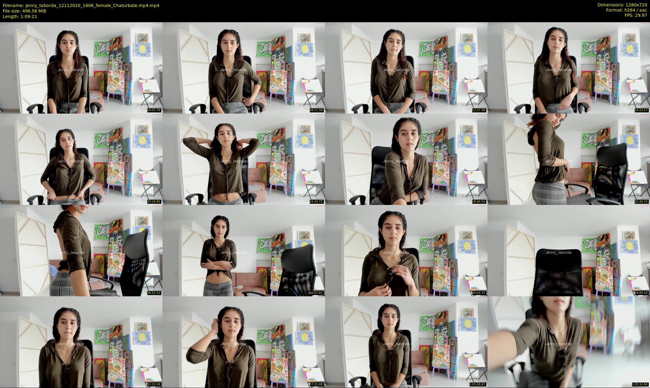 jenny_taborda — 70 minute Chaturbate female cam show recording, 720p, Nov 12, 2020