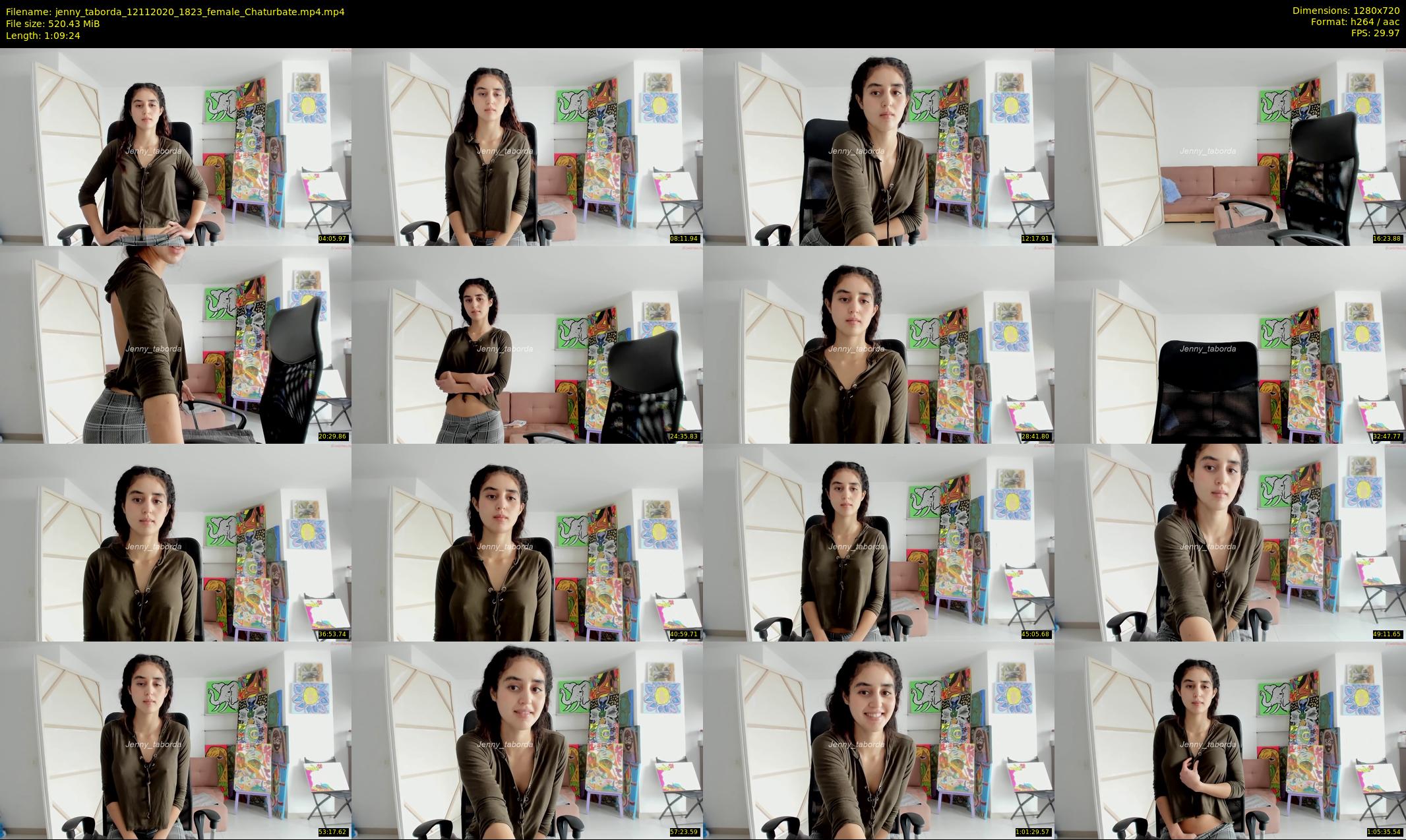 jenny_taborda — 70 minute Chaturbate female cam show recording, 720p, Nov 12, 2020