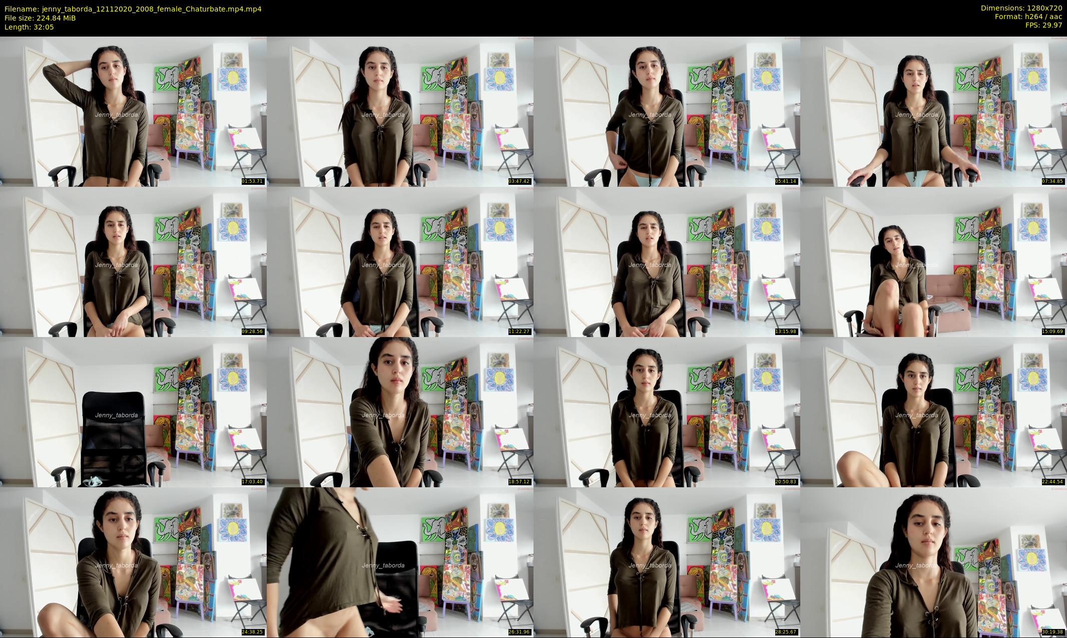 jenny_taborda — 33 minute Chaturbate female cam show recording, 720p, Nov 12, 2020