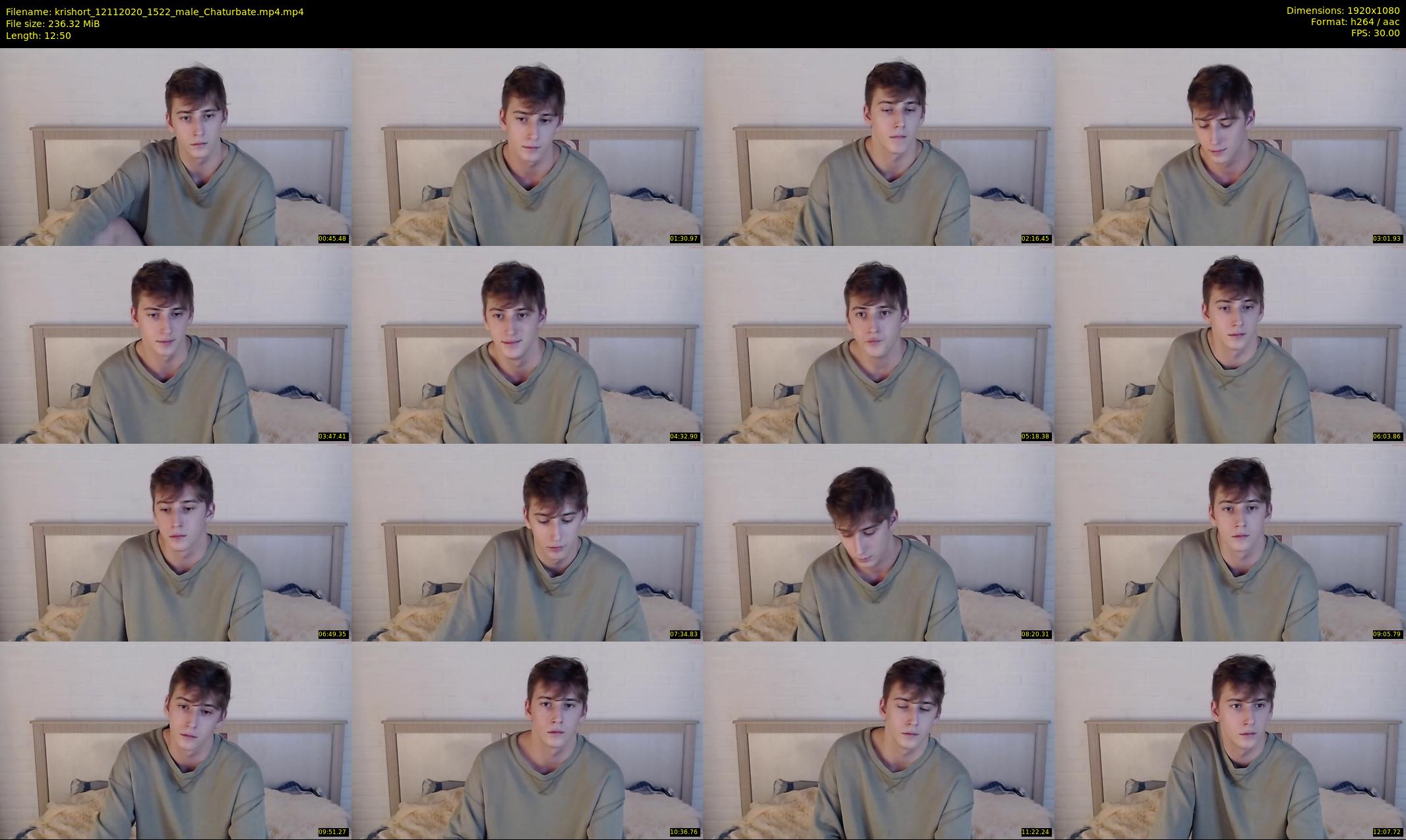 krishort — 13 minute Chaturbate male cam show recording, 1080p, Nov 12, 2020