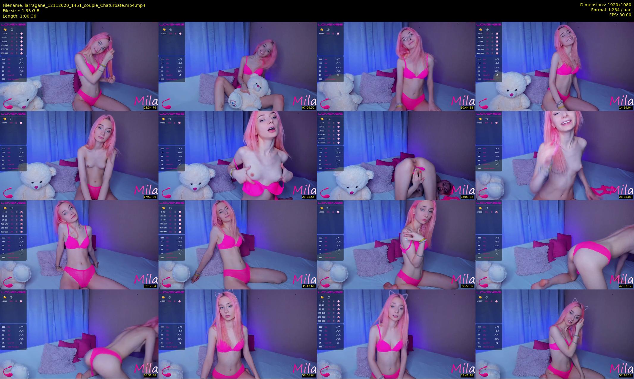 larragane — 61 minute Chaturbate couple cam show recording, 1080p, Nov 12, 2020