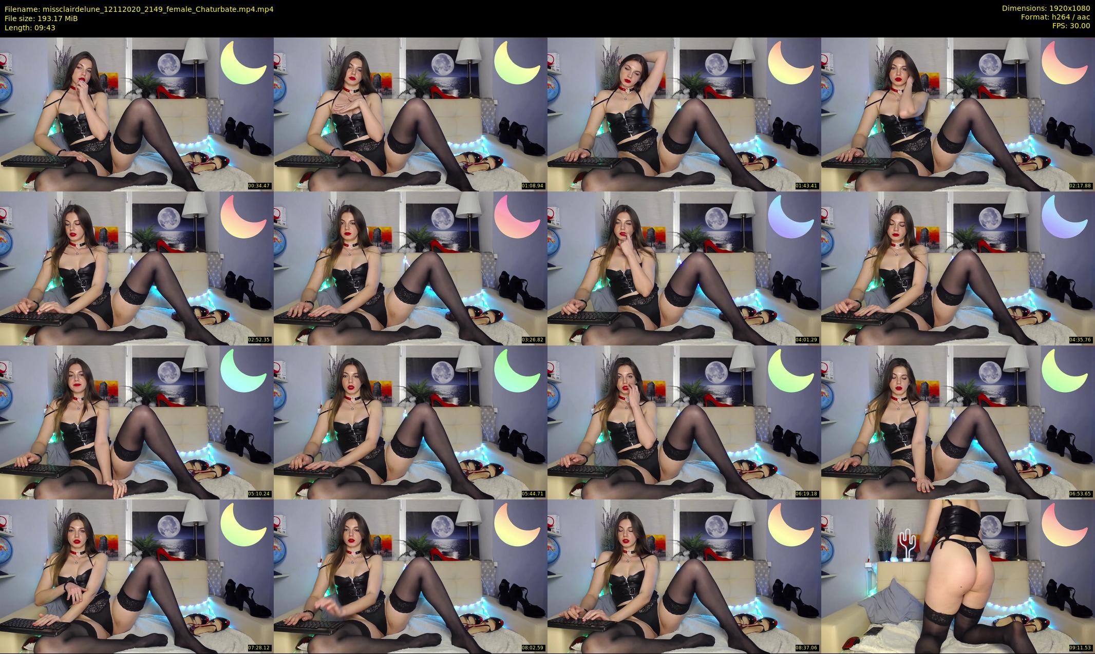 missclairdelune — 10 minute Chaturbate female cam show recording, 1080p, Nov 12, 2020