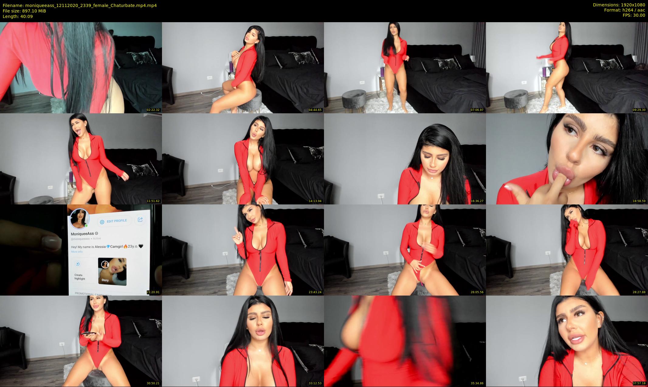 moniqueeass — 41 minute Chaturbate female cam show recording, 1080p, Nov 12, 2020