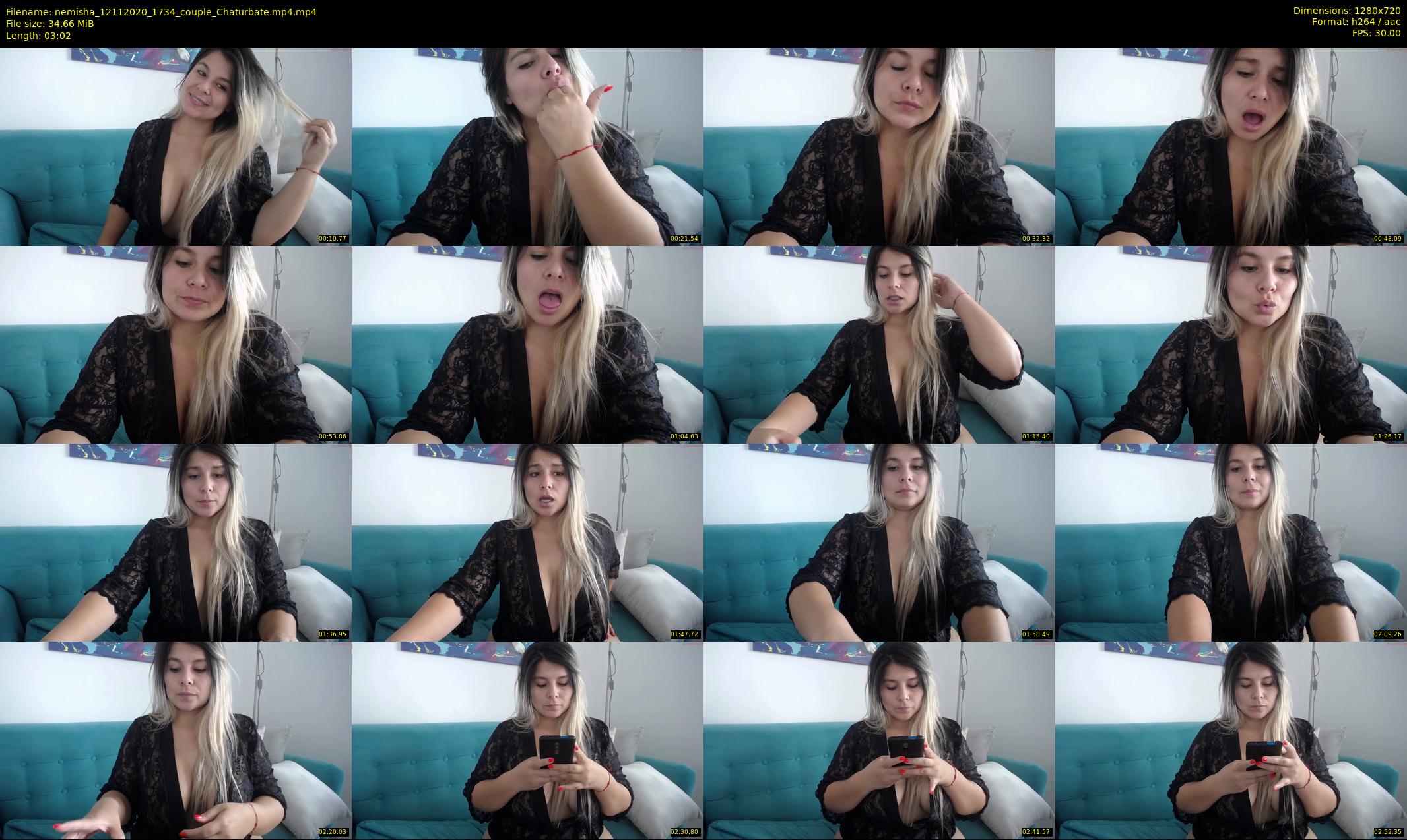 nemisha — 4 minute Chaturbate female cam show recording, 720p, Nov 12, 2020