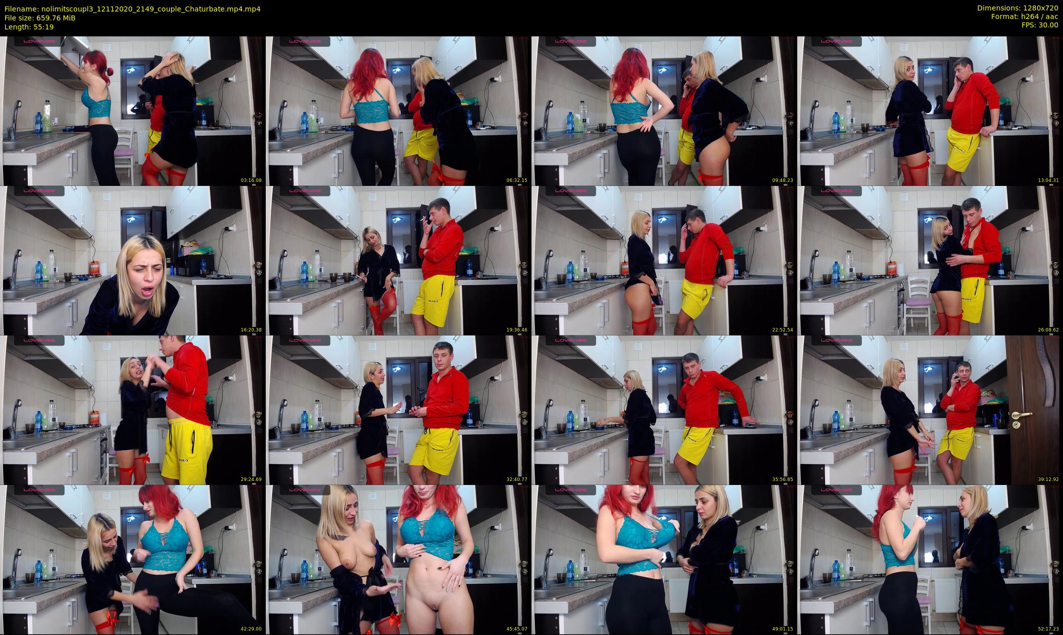 nolimitscoupl3 — 56 minute Chaturbate couple cam show recording, 720p, Nov 12, 2020