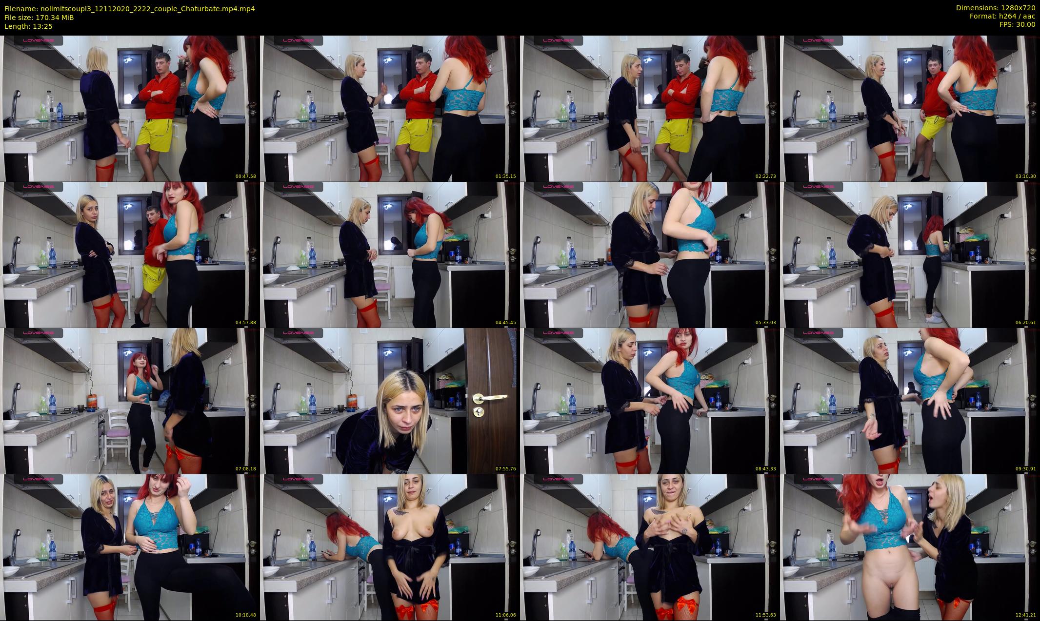 nolimitscoupl3 — 14 minute Chaturbate couple cam show recording, 720p, Nov 12, 2020