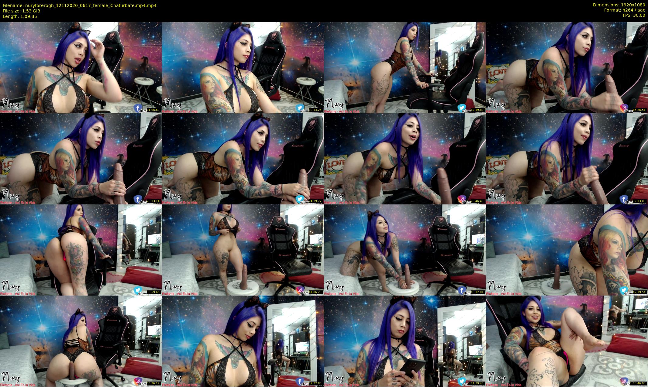 nuryforerogh — 70 minute Chaturbate female cam show recording, 1080p, Nov 12, 2020