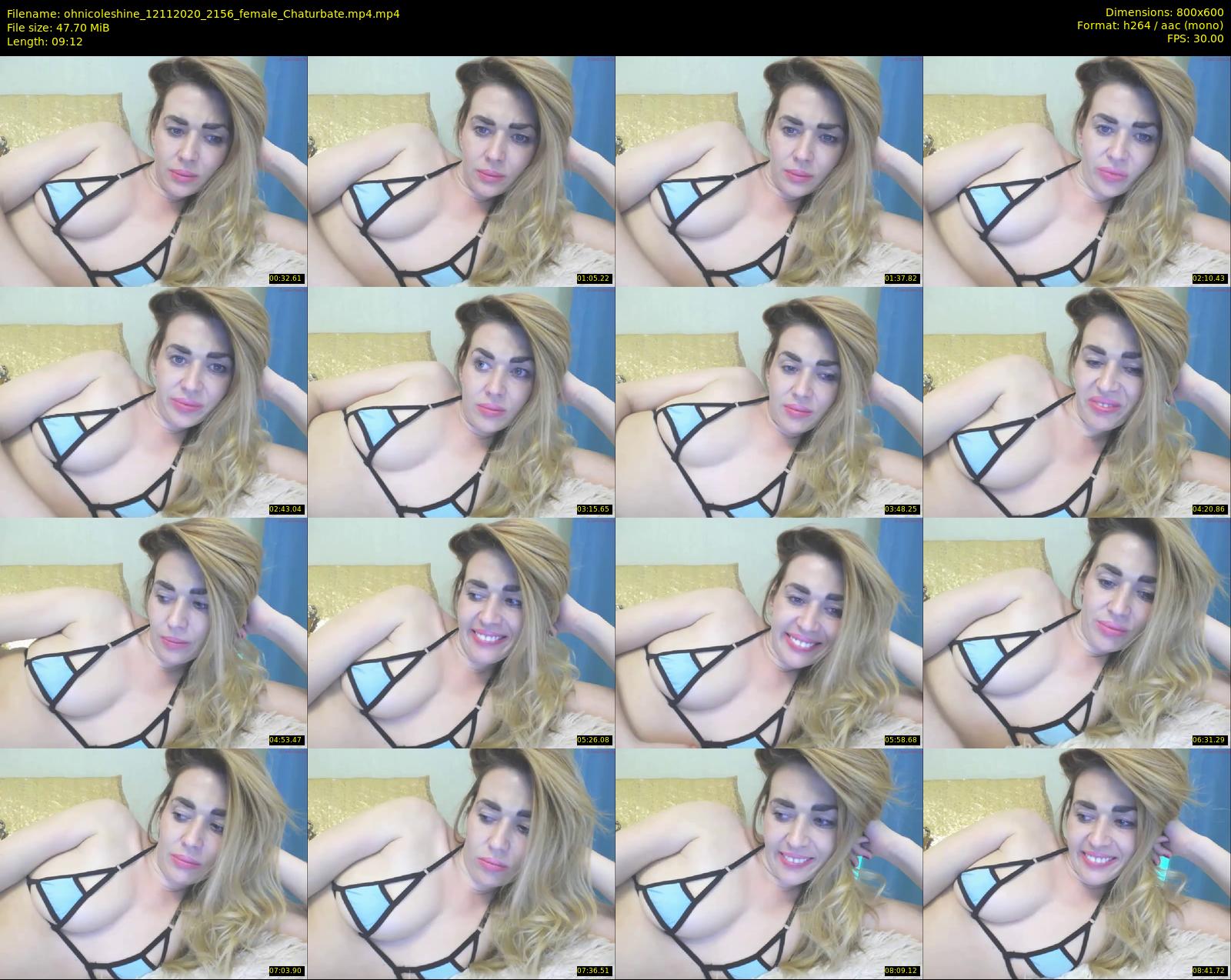 ohnicoleshine — 10 minute Chaturbate female cam show recording, 480p, Nov 12, 2020