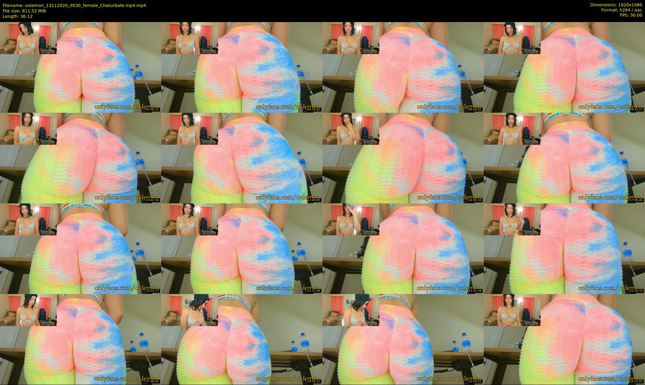 oxlemon — 37 minute Chaturbate female cam show recording, 1080p, Nov 13, 2020