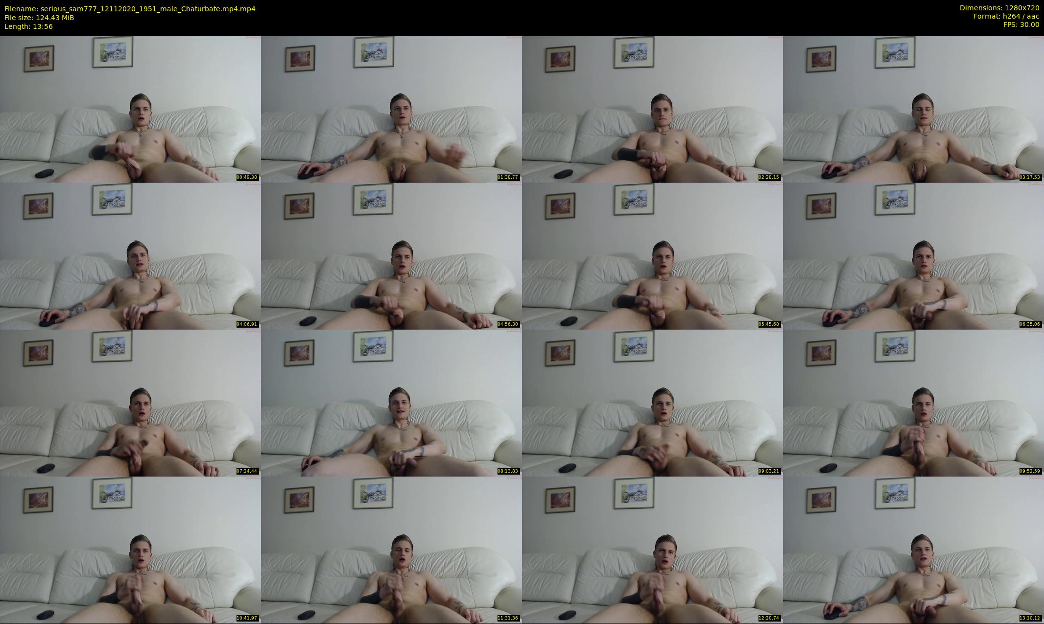 serious_sam777 — 14 minute Chaturbate male cam show recording, 720p, Nov 12, 2020