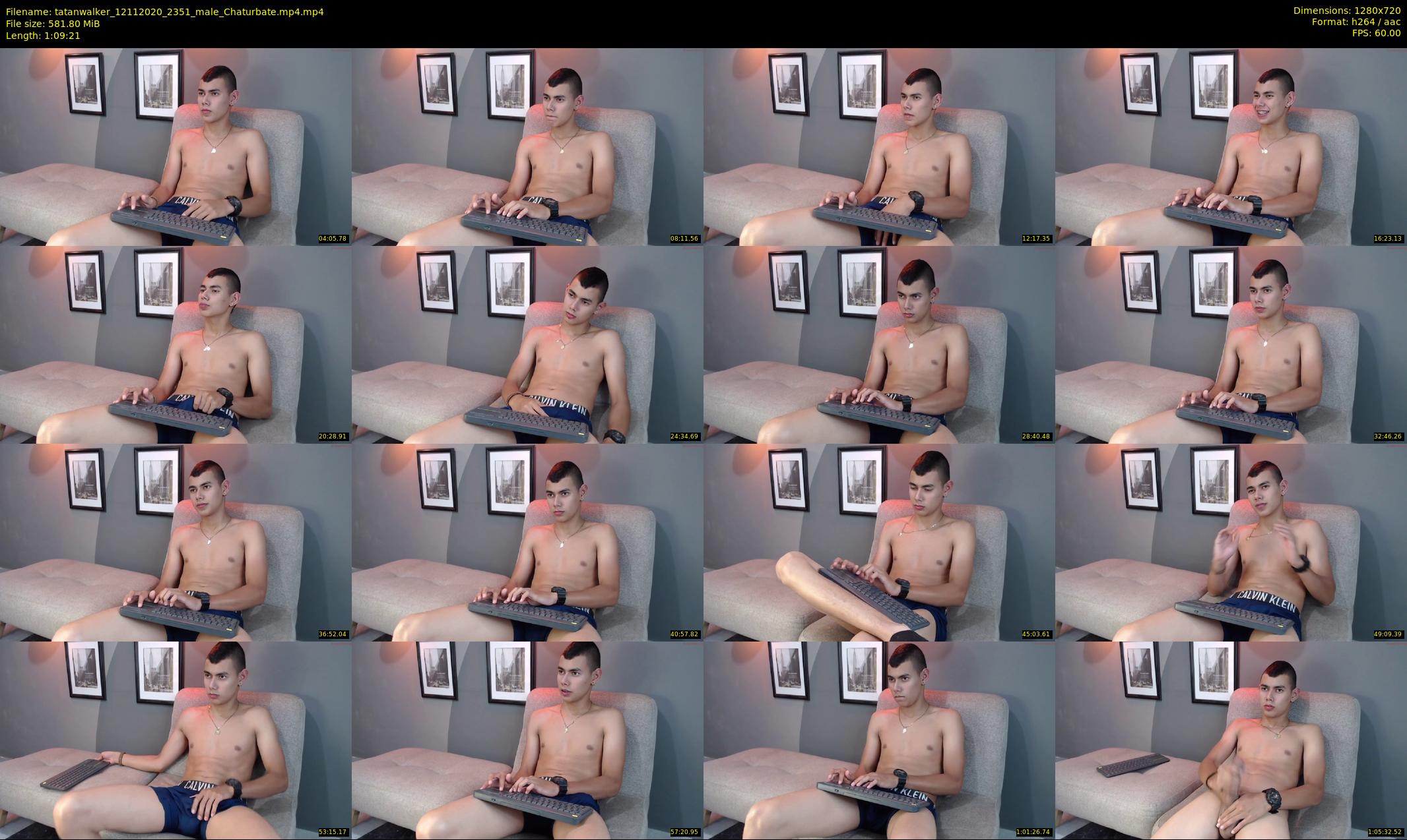 tatanwalker — 70 minute Chaturbate male cam show recording, 720p, Nov 12, 2020