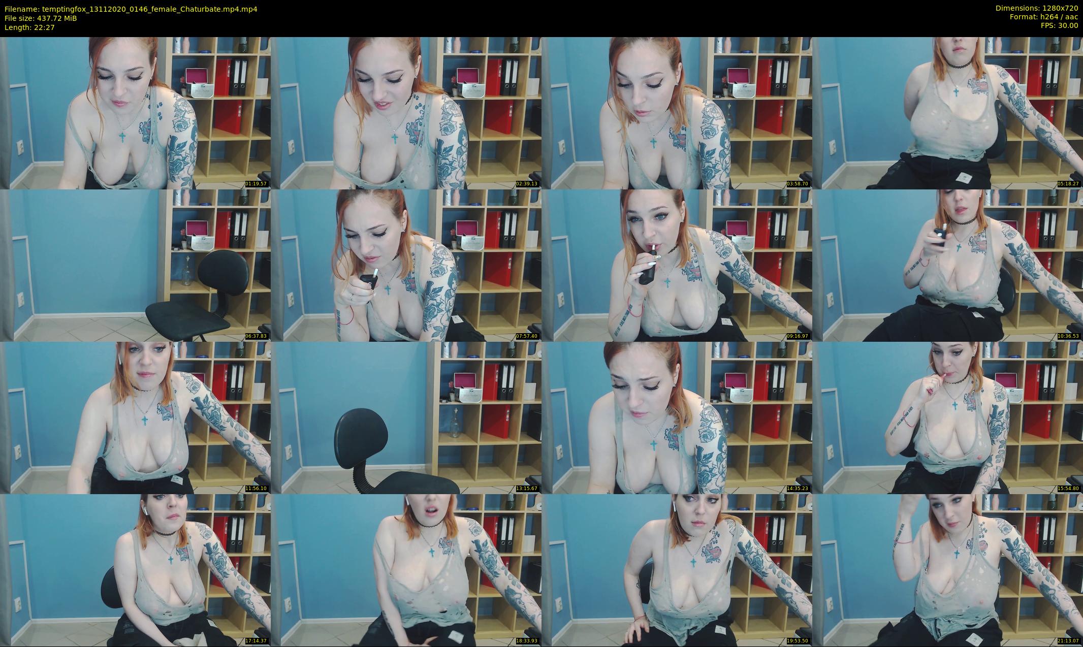 temptingfox — 23 minute Chaturbate female cam show recording, 720p, Nov 13, 2020